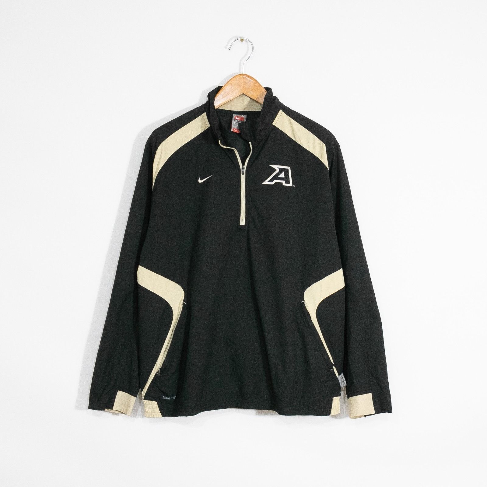 Nike Vintage Nike Army Black Knights Windbreaker 1/4 Zip Medium Size US L / EU 52-54 / 3 - 1 Thumbnail