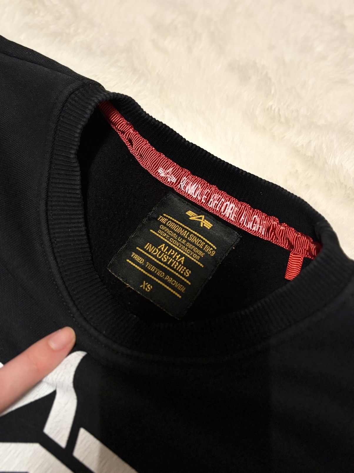 Alpha Industries Authentic Alpha Industries Sweatshirt Black XS Size US XS / EU 42 / 0 - 3 Thumbnail