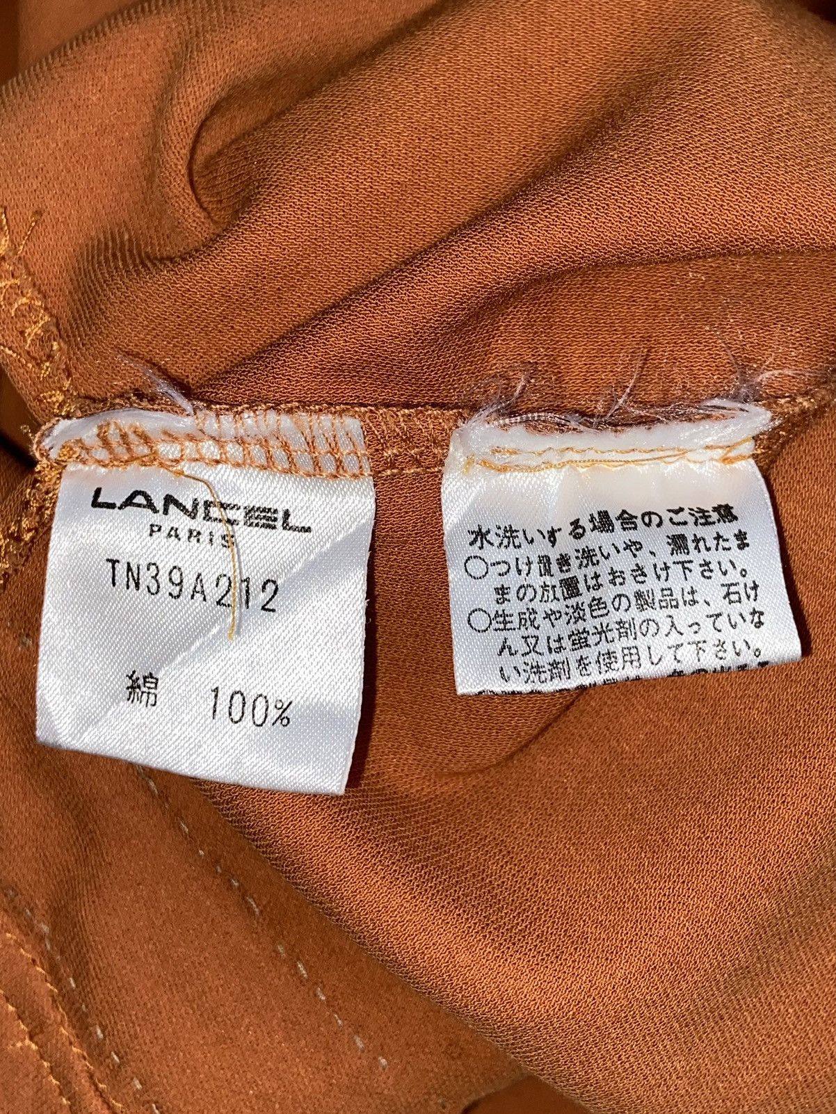 Lancel LANCEL PARIS Orange T-shirt Size US S / EU 44-46 / 1 - 7 Thumbnail