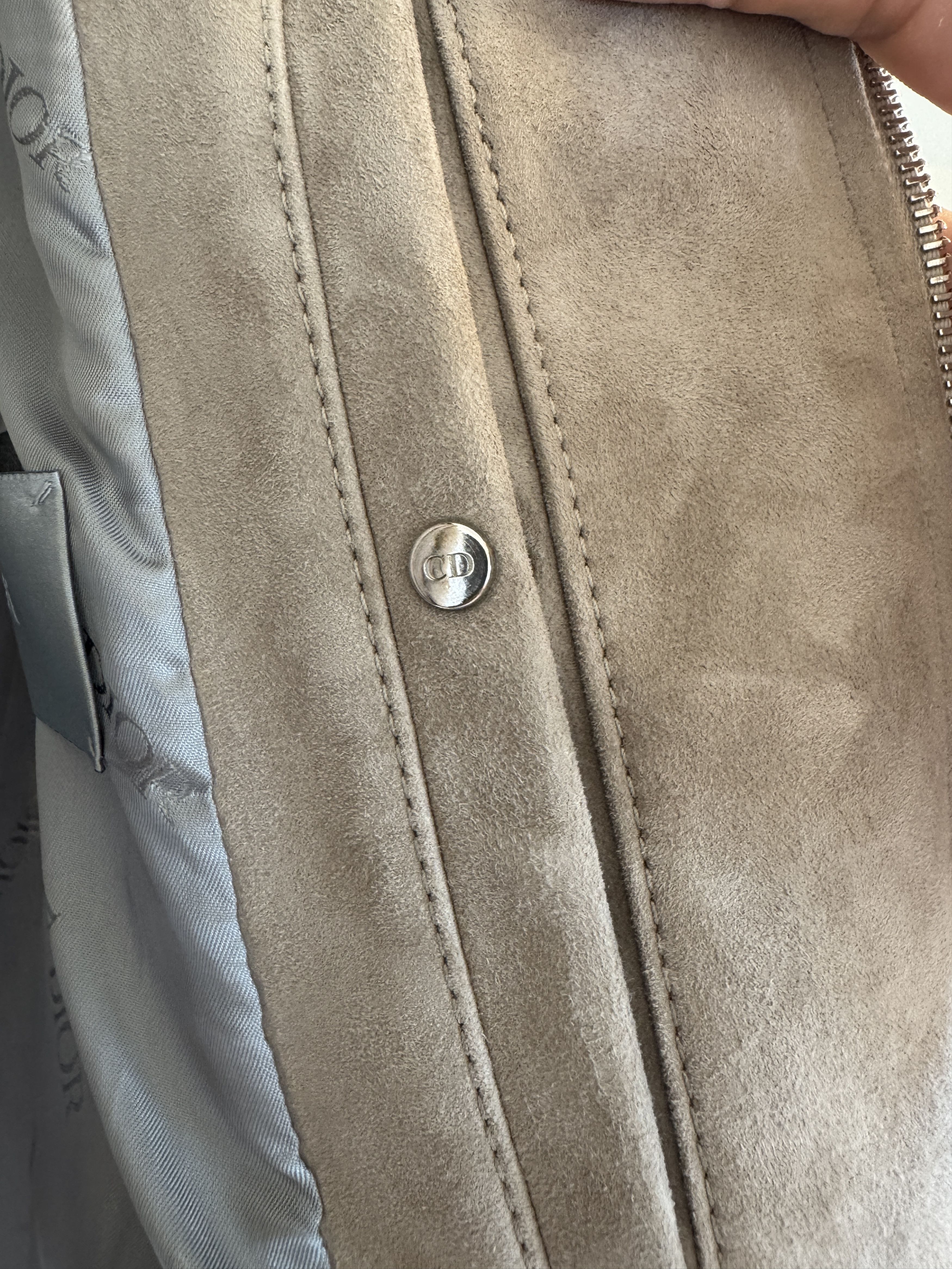 Dior Dior Grey Suede Jacket Size US M / EU 48-50 / 2 - 12 Thumbnail