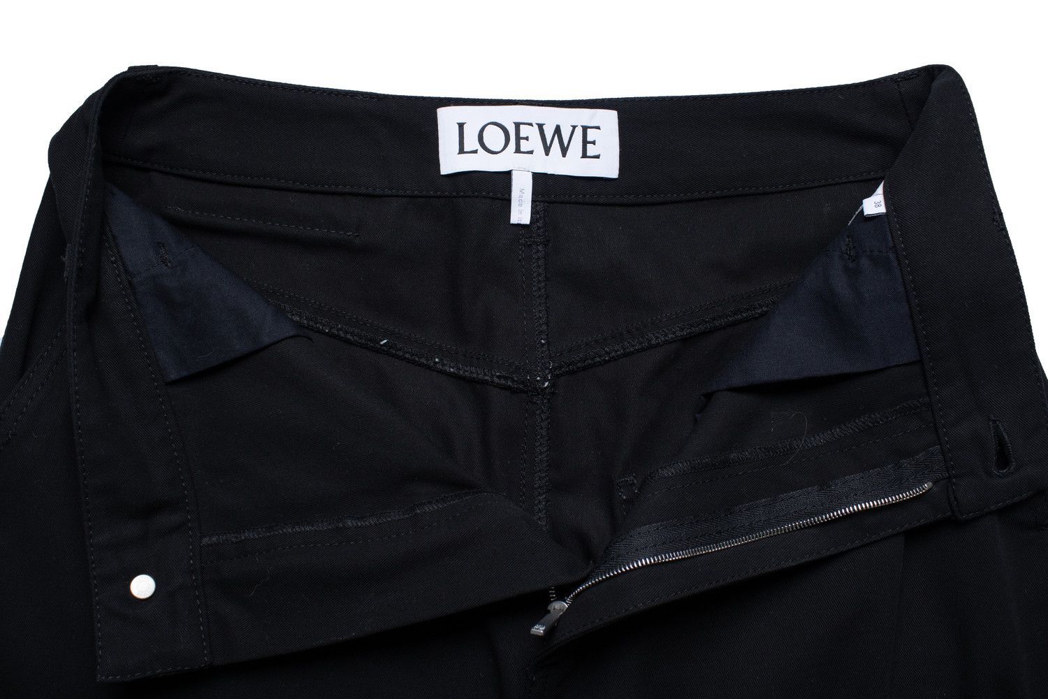Loewe Loewe, black jeans with push buttons at the ankles Size 27" / US 4 / IT 40 - 8 Thumbnail