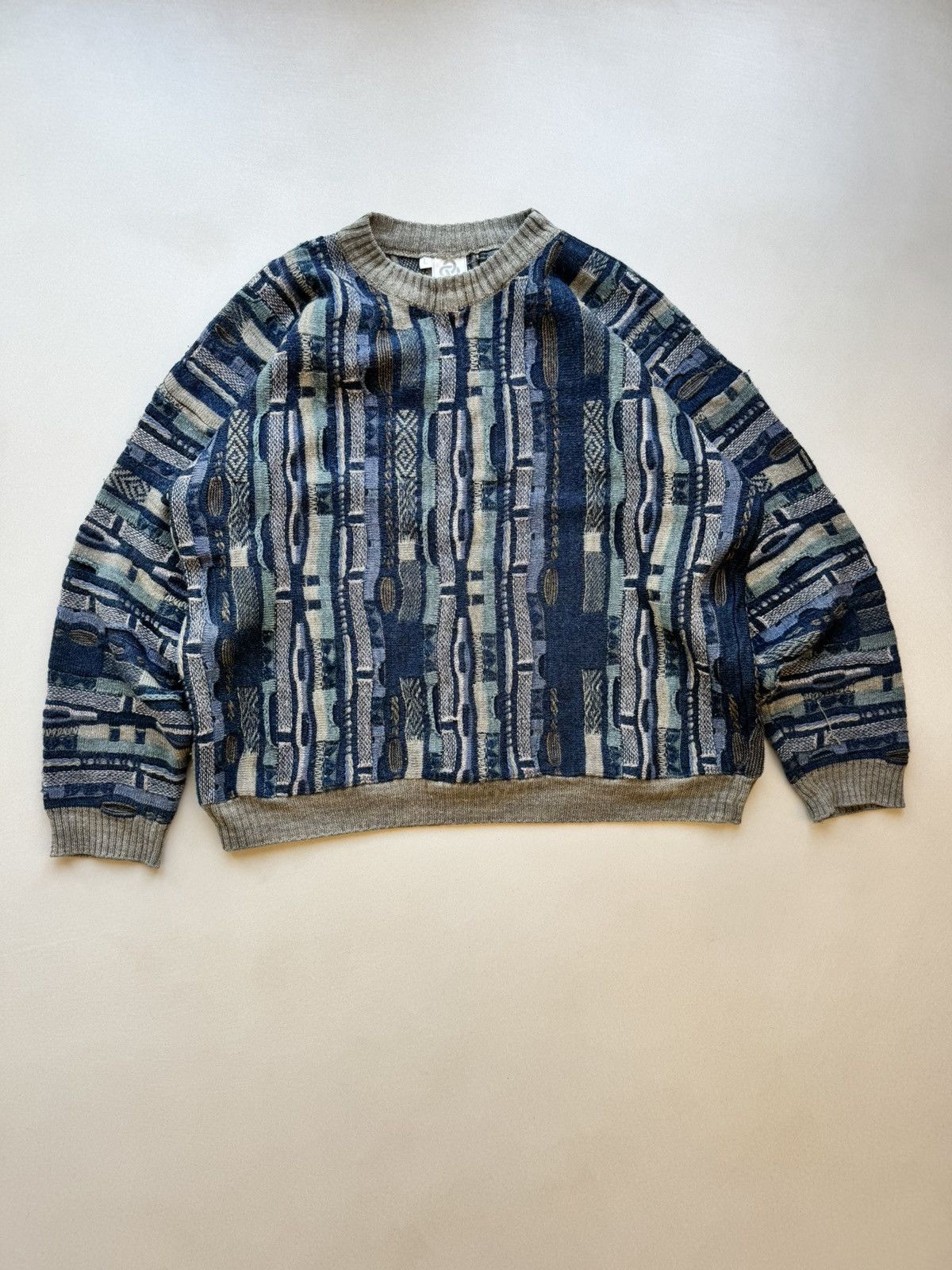 Vintage Boxy Oversized Sweater With Coogi Vibes