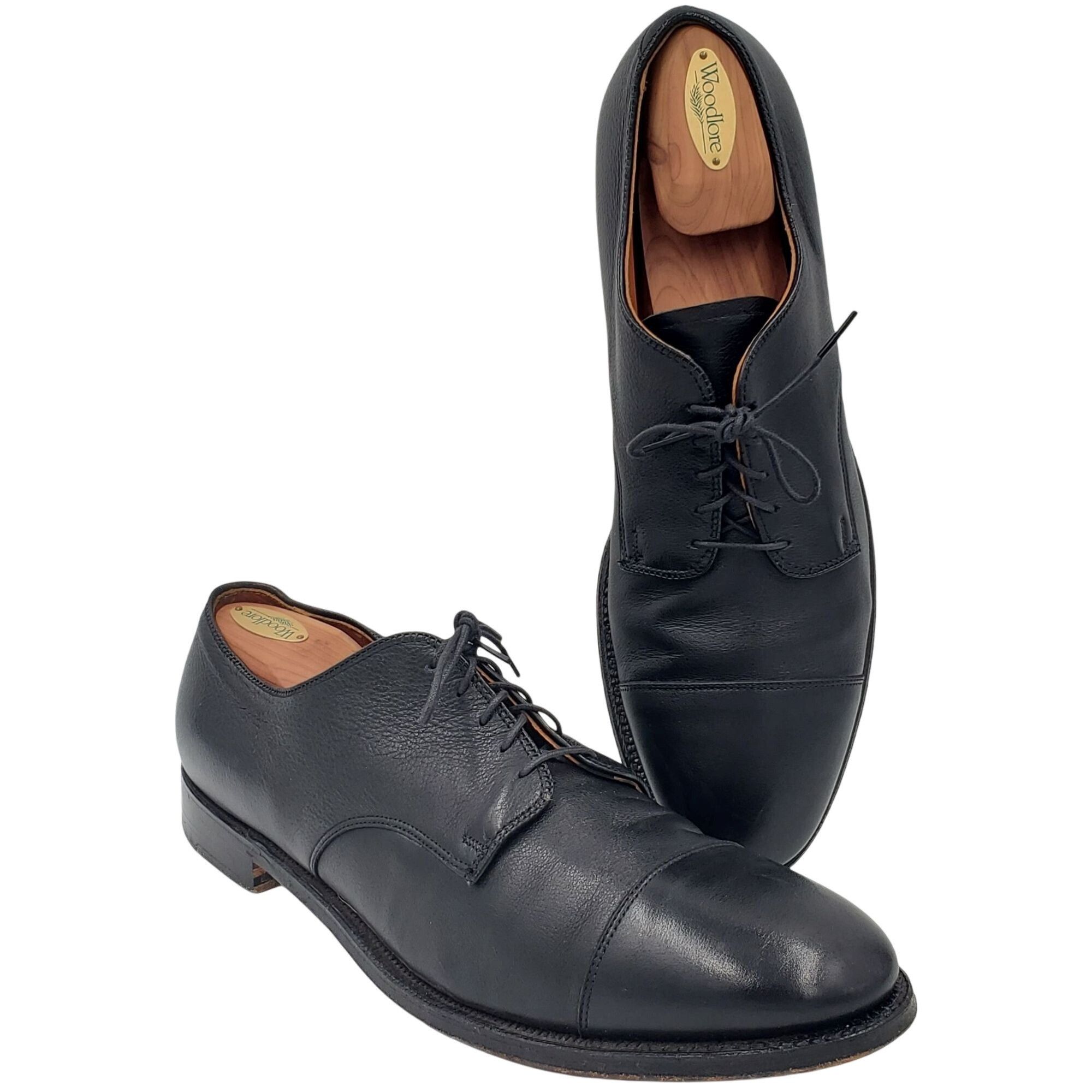 Alden Alden USA New England Dress Shoes Men 13 Black Leather Derby Size US 13 / EU 46 - 9 Thumbnail