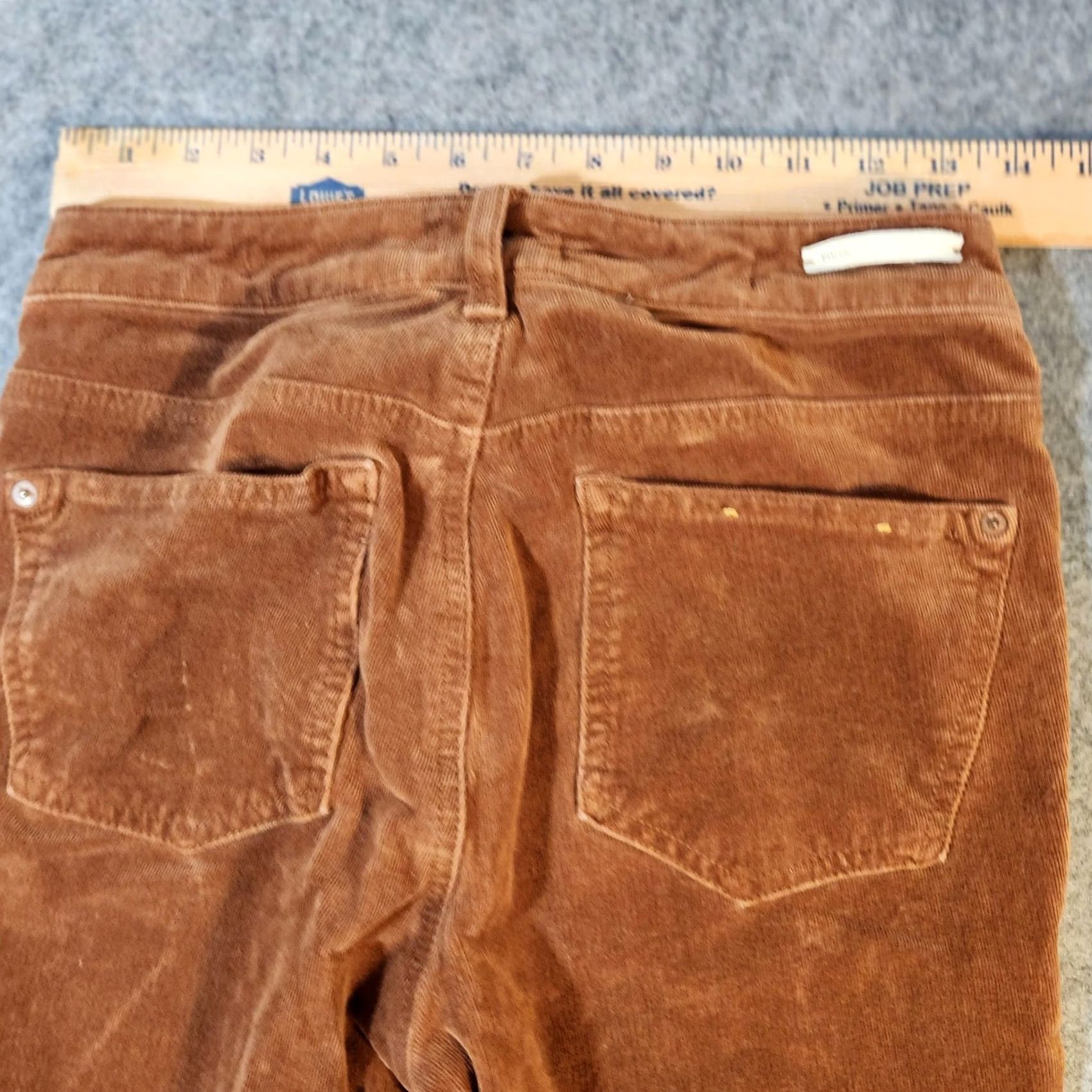 Vintage Pilcro Anthropologie Corduroy Pants Womens 27 Brown High Rise Skinny Stretch Pants Casual 90s? Size 27" / US 4 / IT 40 - 4 Thumbnail