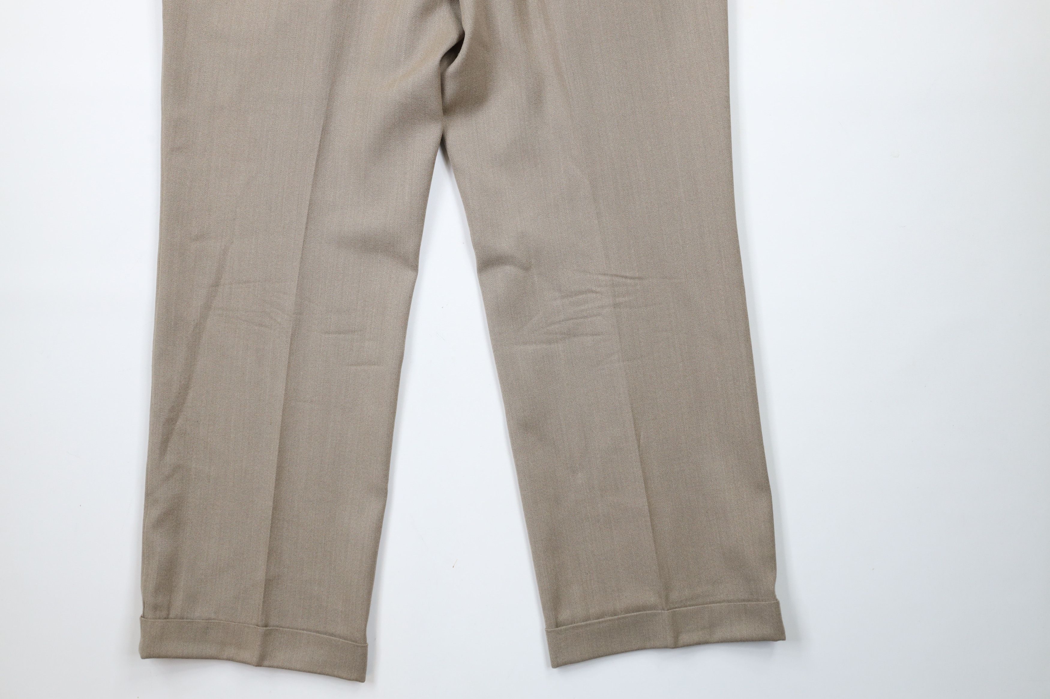 Vintage Vintage 70s Streetwear Cuffed Wide Leg Chino Pants USA Size US 34 / EU 50 - 12 Thumbnail