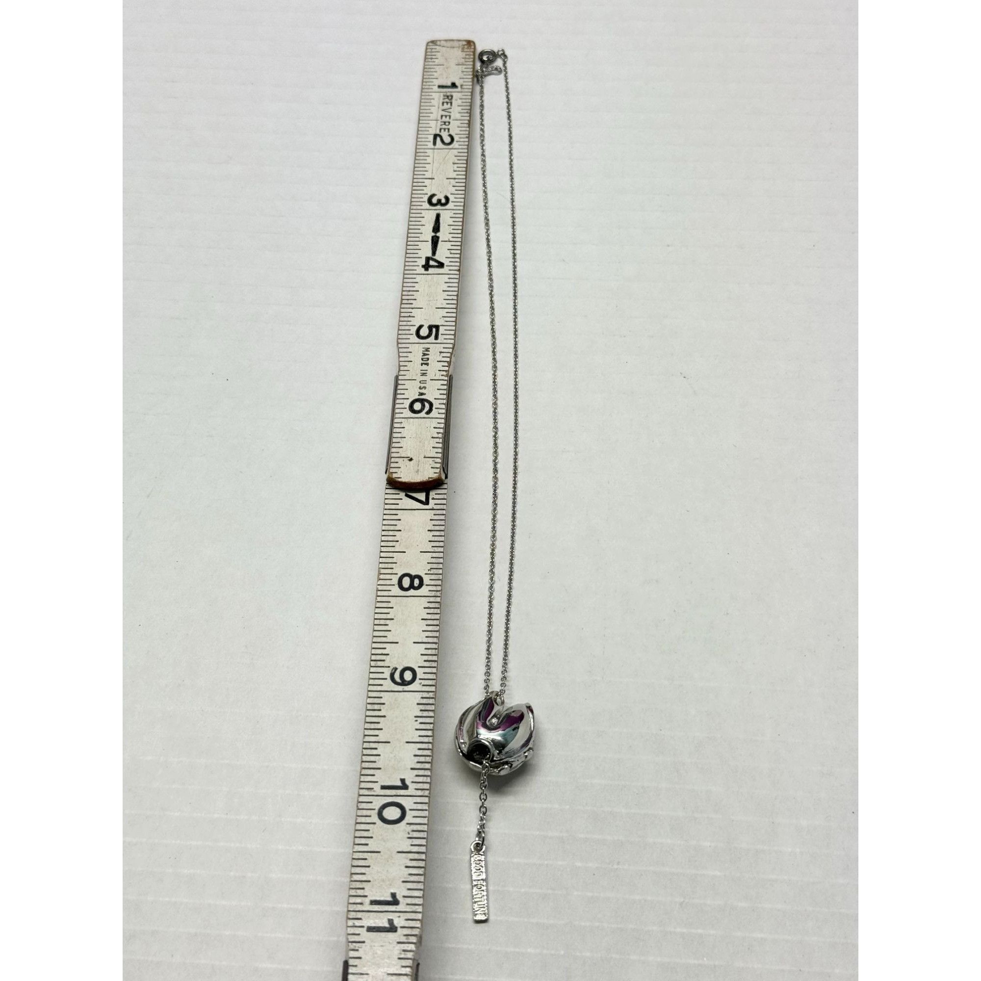 Other New Silver Fortune Cookie Necklace Size ONE SIZE - 9 Thumbnail