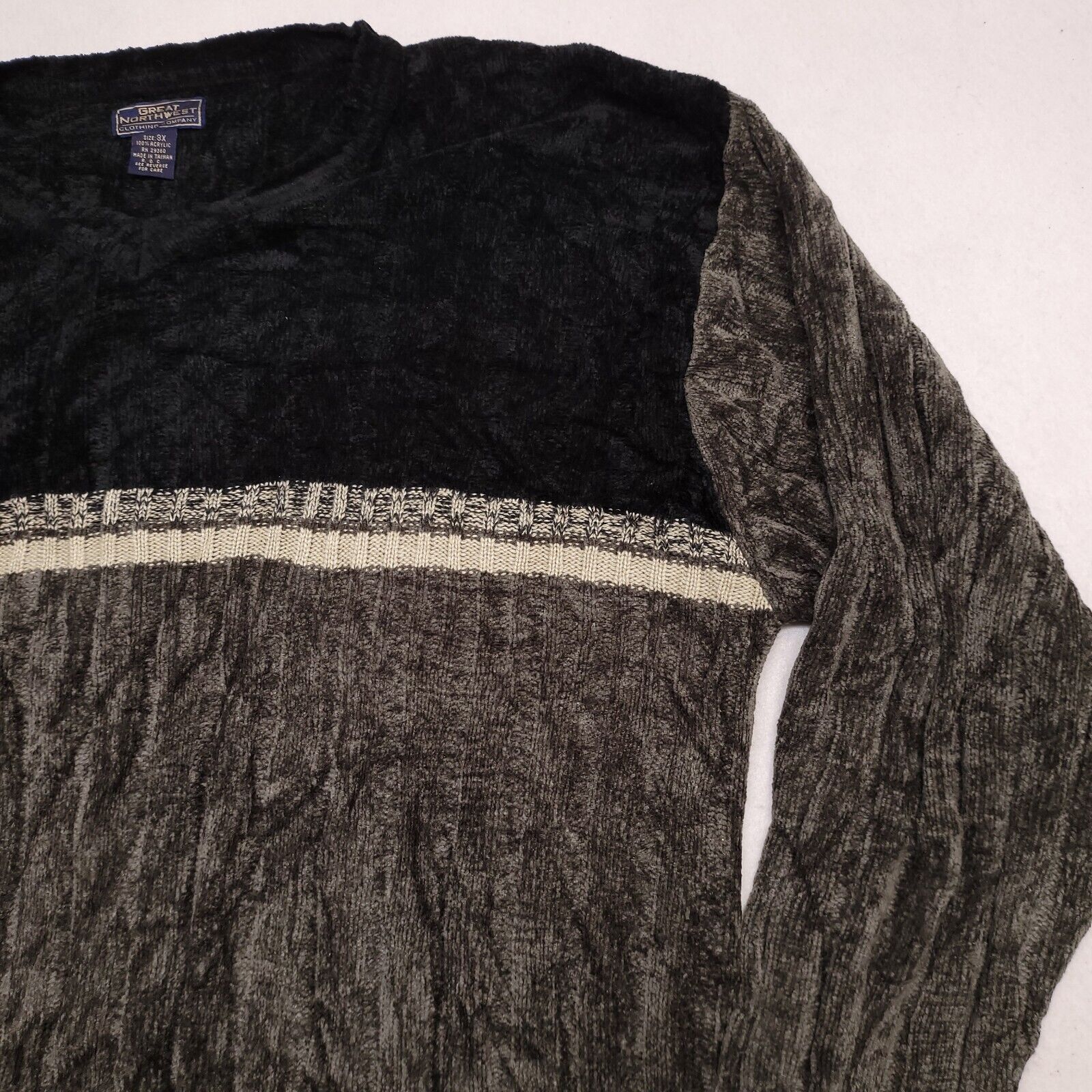 Great Northwest Great Northwest Casual Pullover Sweater Mens Size 3X Black Size US XXL / EU 58 / 5 - 5 Thumbnail