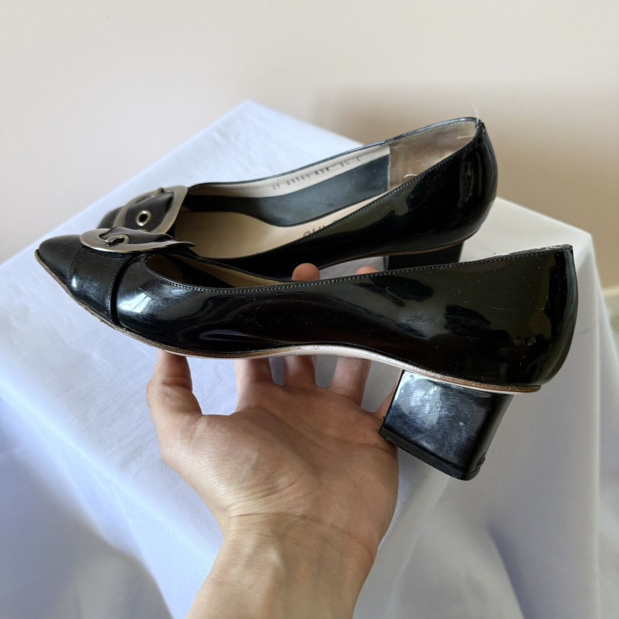 Salvatore Ferragamo RARE Salvatore Ferragamo Belt Heels Shoes Jil Sander Vibe Size US 9.5 / IT 39.5 - 7 Thumbnail