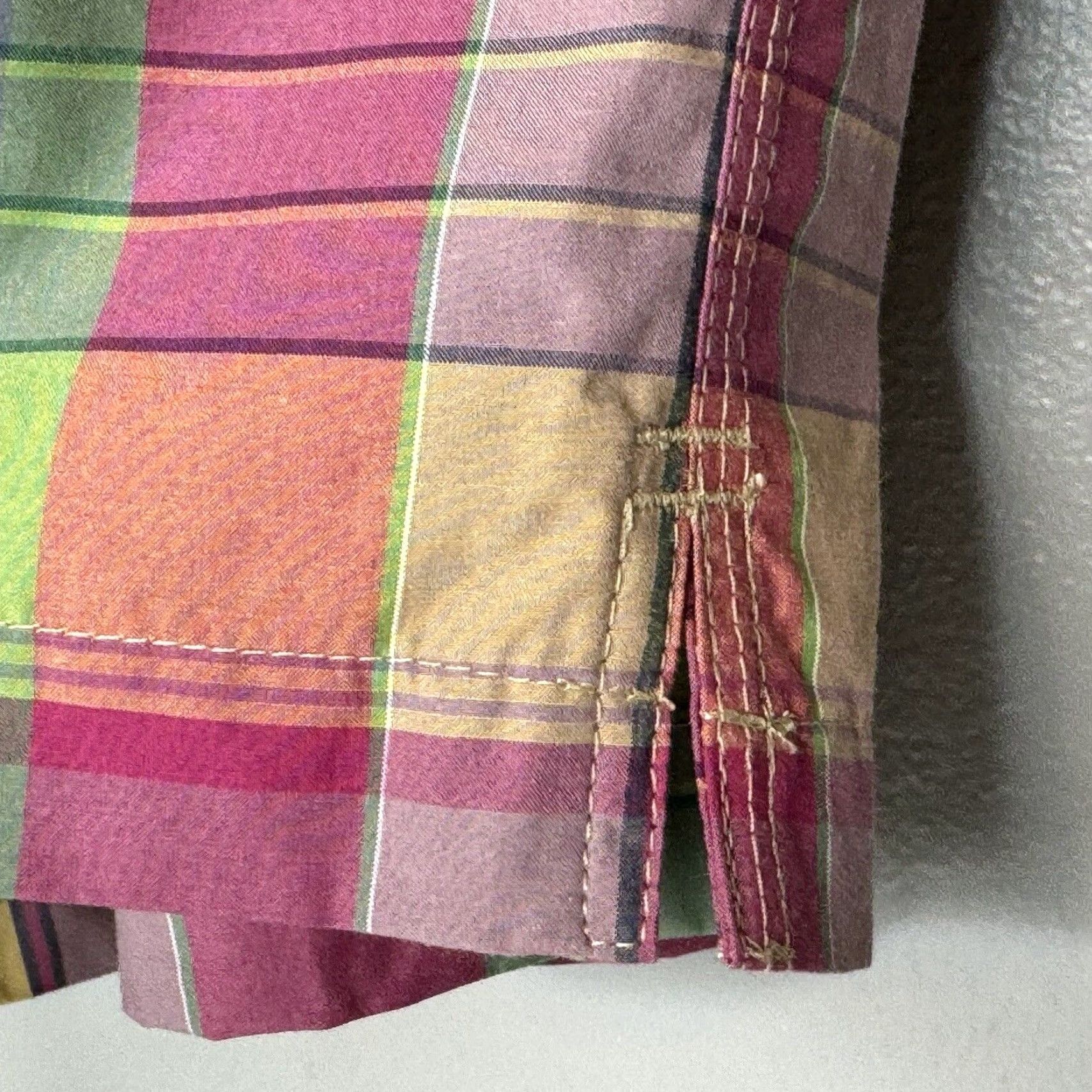 Cremieux Cremieux Mens Swim Trunks XXL Elastic Drawstring Waist Pockets Plaid Beach Colorful New Size ONE SIZE - 3 Thumbnail