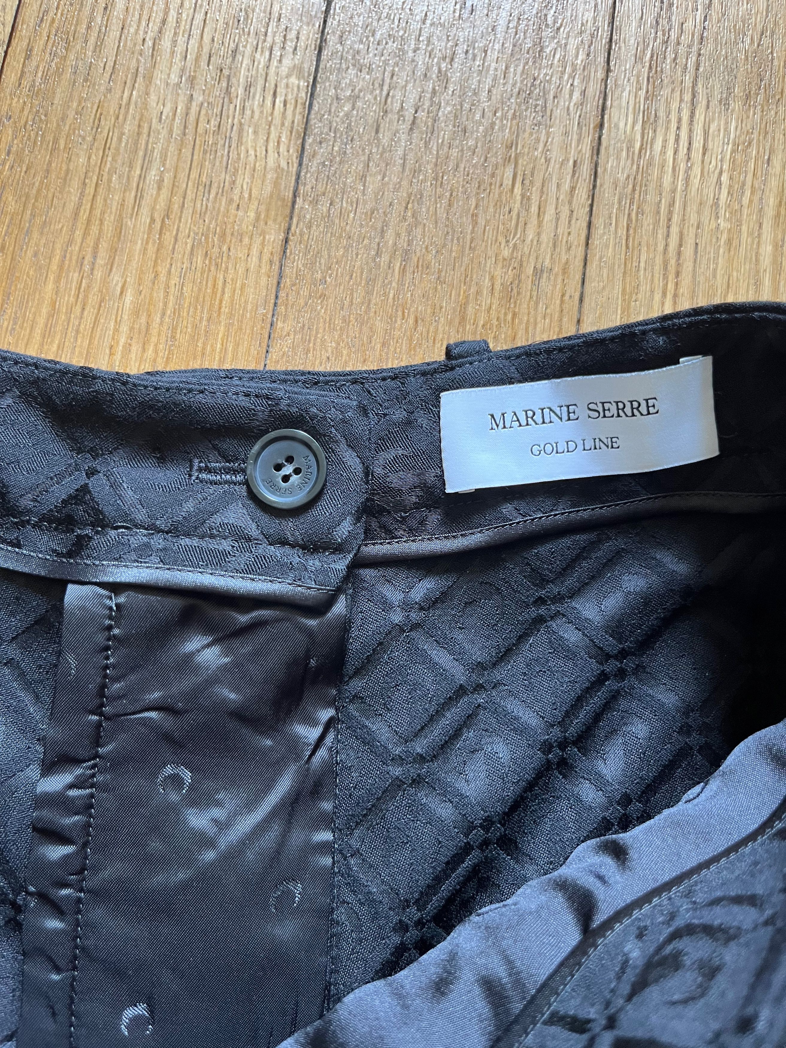 Marine Serre Marine Serre womens black tailor pants Size 26" / US 2 / IT 38 - 4 Thumbnail