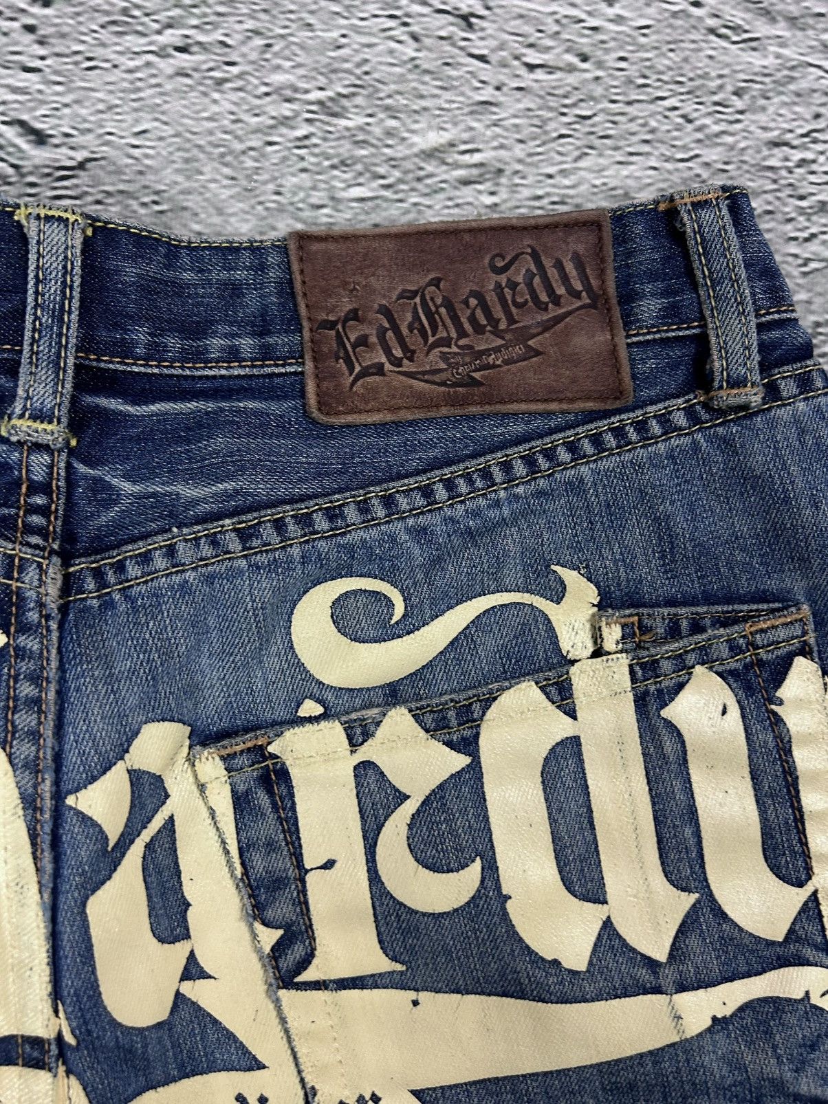 Ed Hardy Ed Hardy Christian Audigier vintage jeans big logo pants Size US 30 / EU 46 - 3 Thumbnail