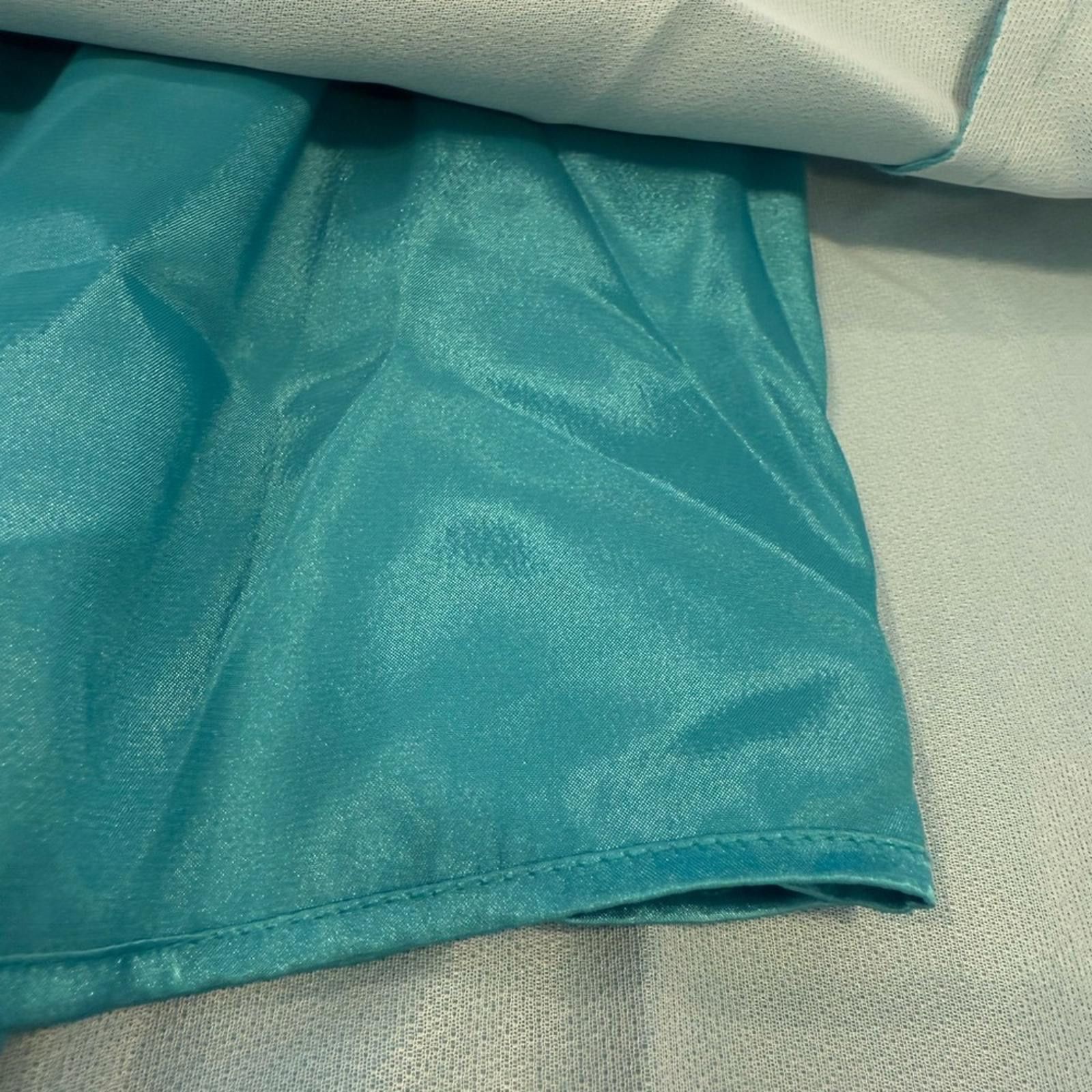 Absent A.B.S. Collection teal formal maxi dress bow back zip SZ 4 Size S / US 4 / IT 40 - 6 Thumbnail
