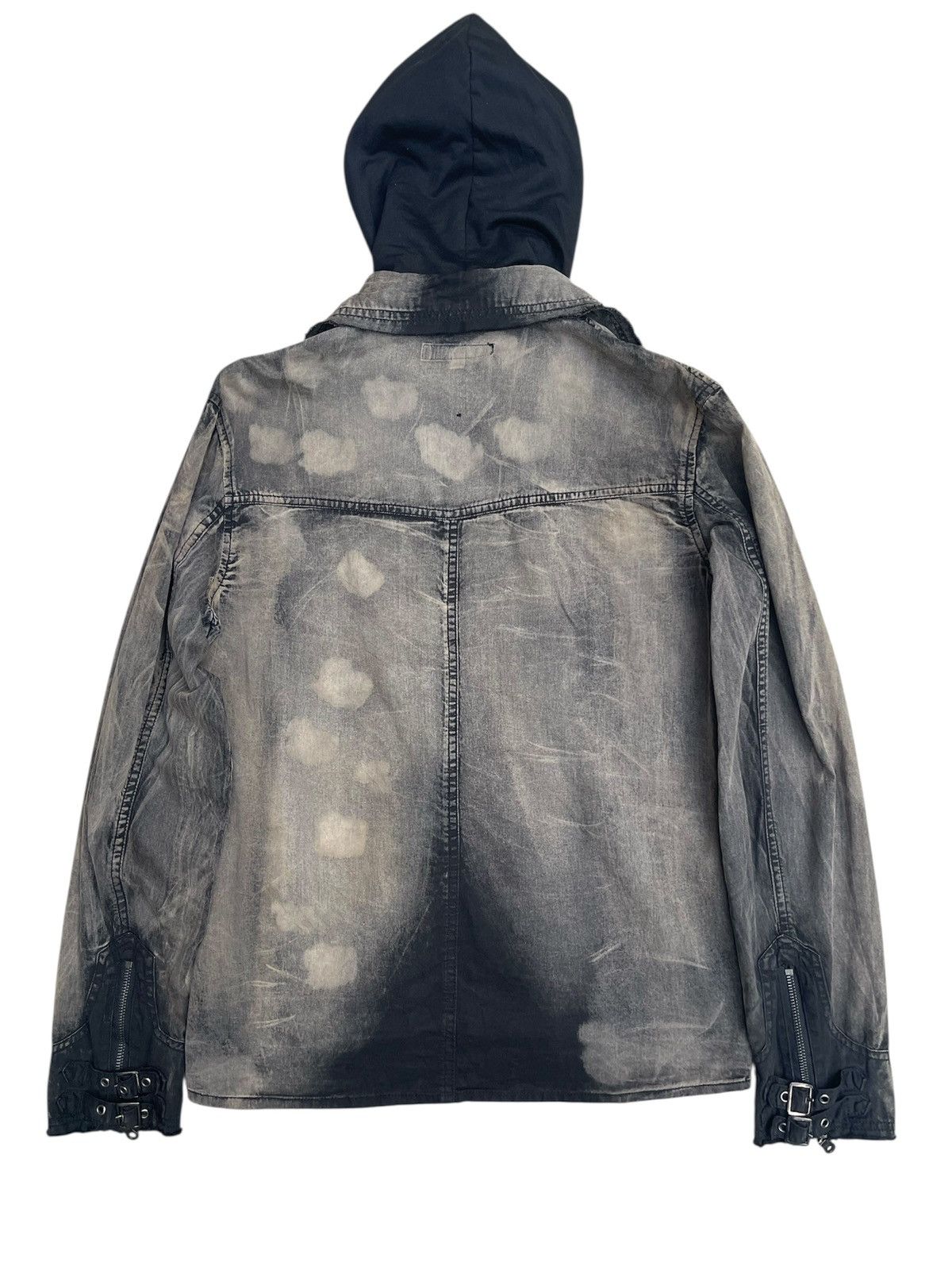 In The Attic In The Attic Japan Bleached Wash Multi-Pocket Hooded Jacket Size US S / EU 44-46 / 1 - 2 Thumbnail