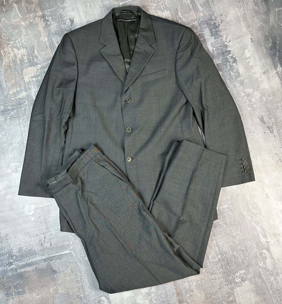 Ferre × Gianfranco Ferre × Vintage GianFranco Ferre Studio suit gray Size 50R - 1 Thumbnail