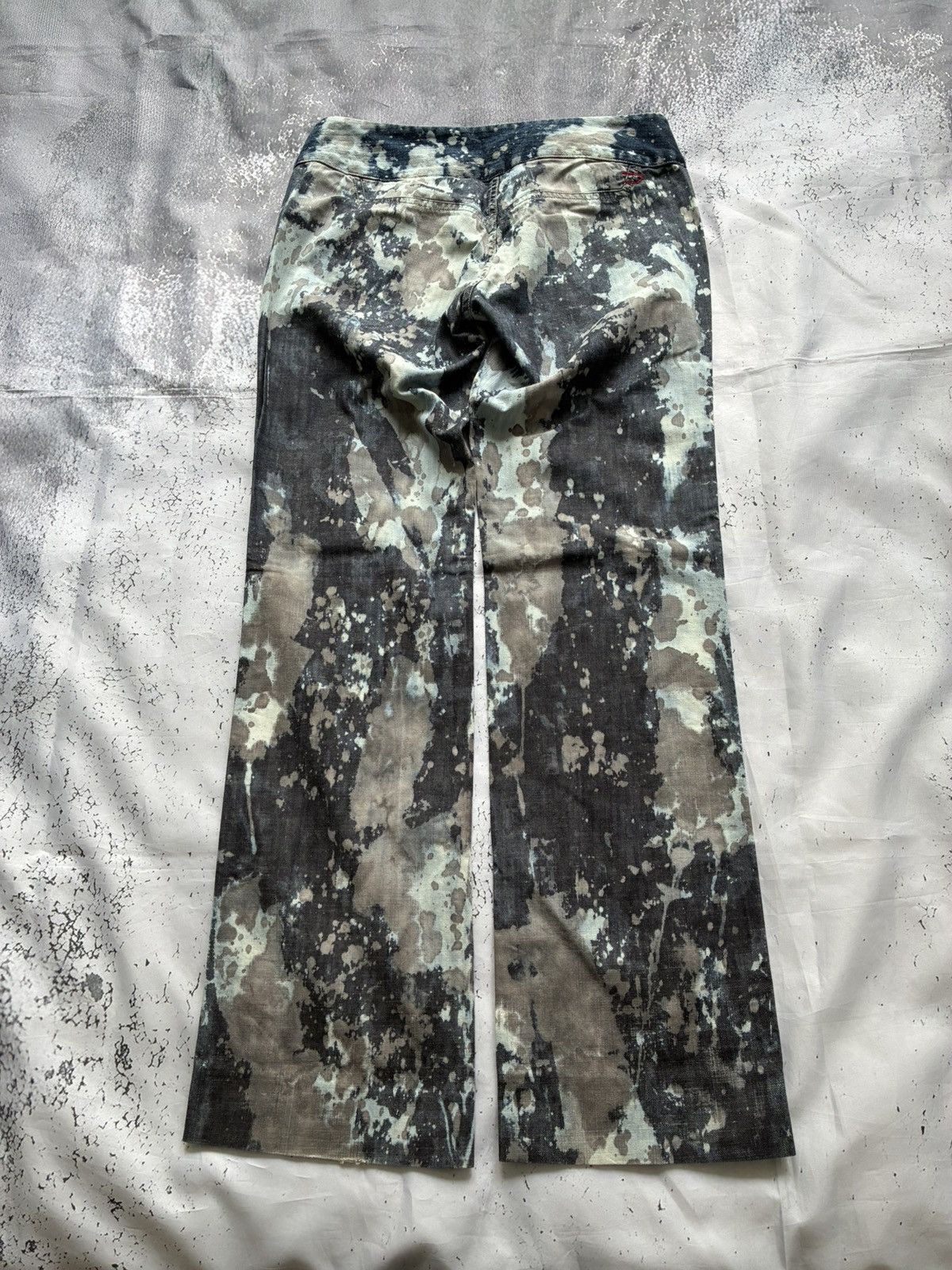 Diesel 2000s Dyed and Bleached belted denim by Diesel Size 30" / US 8 / IT 44 - 2 Thumbnail