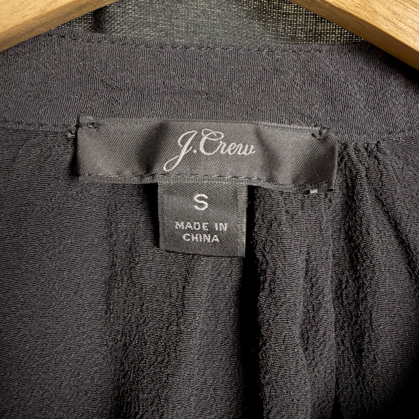 J.Crew J.Crew Shirt Women’s Small Black Relaxed Button Up Blouse Size S / US 4 / IT 40 - 6 Thumbnail