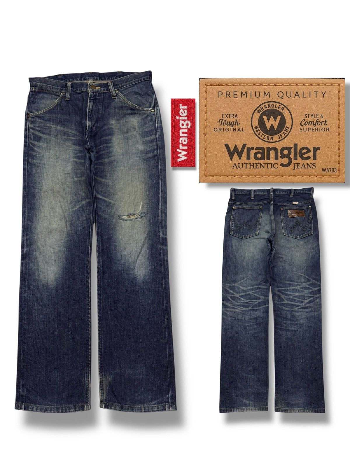 Wrangler Vintage Wrangler Authentic Western Jeans Japan Market | W33 Size US 33 - 1 Thumbnail