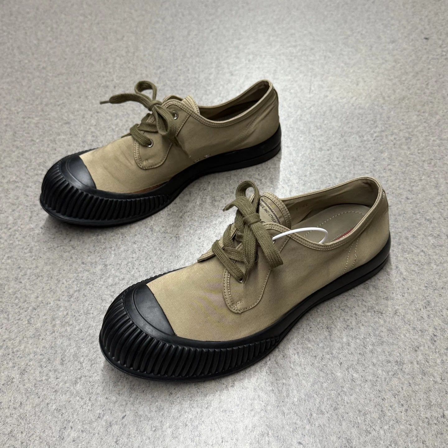 Prada Prada Canvas Cracker Shoes Khaki Brown 44 Mint Size US 11 / EU 44 - 8 Thumbnail