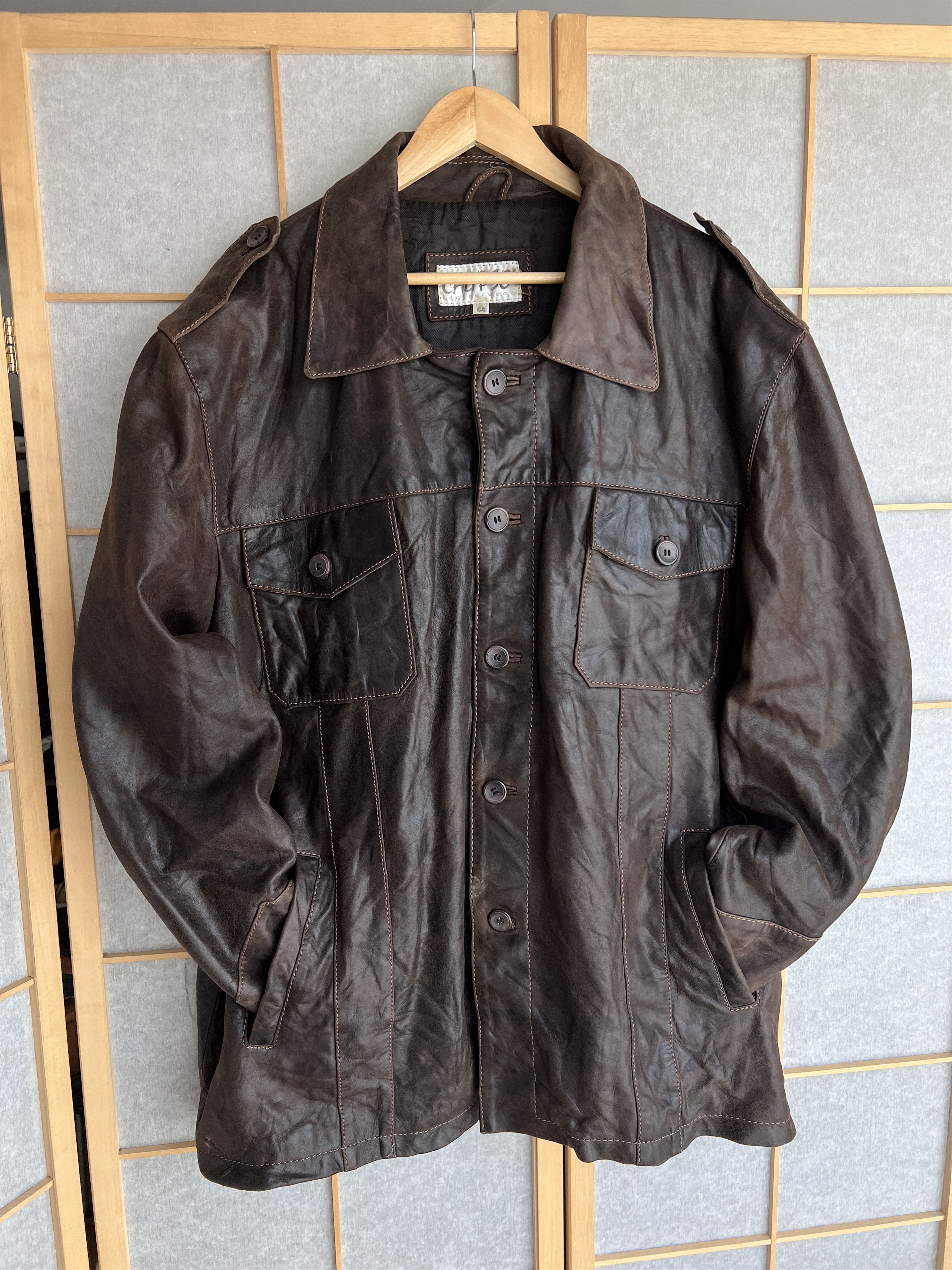 Hysteric Glamour Leather coat jacket vintage y2k 14th Addiction Diesel style Size US L / EU 52-54 / 3 - 2 Thumbnail