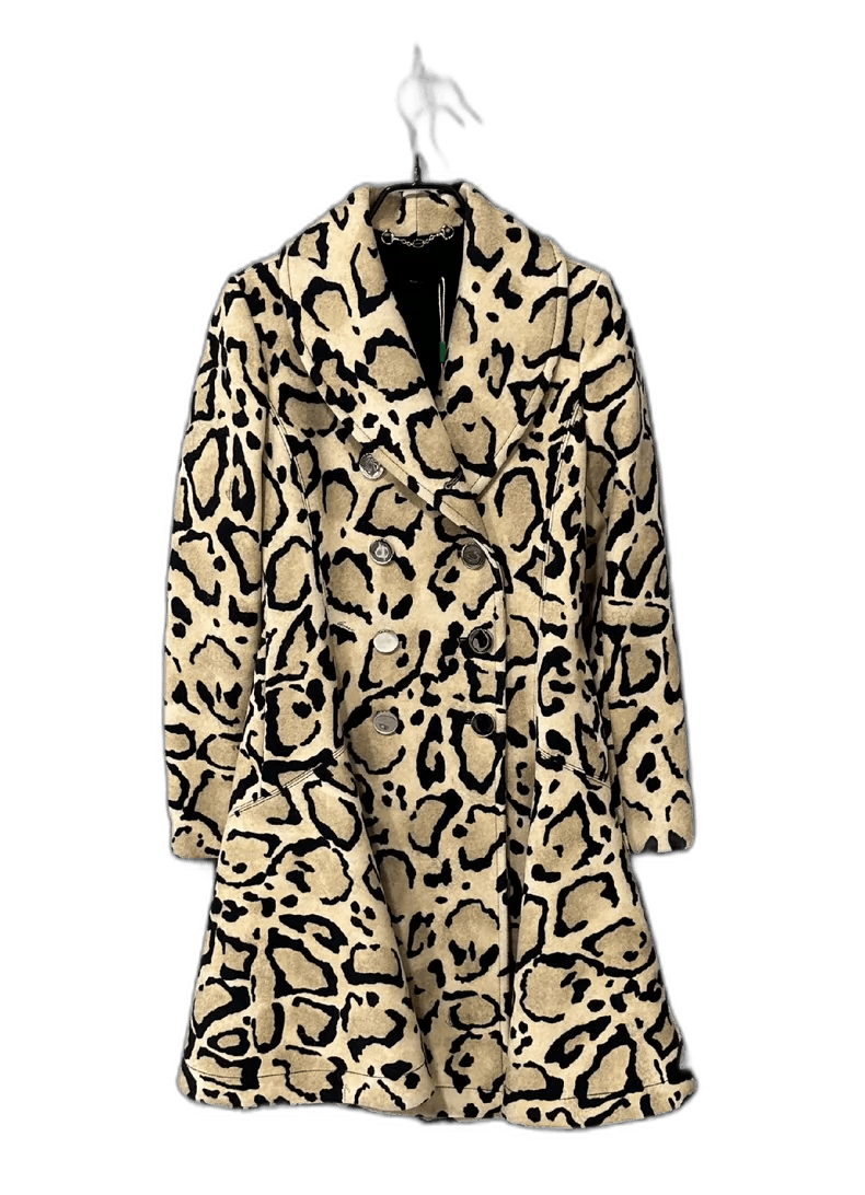Gucci Midlength Leopard Print Coat-2506 Size S / US 4 / IT 40 - 1 Thumbnail