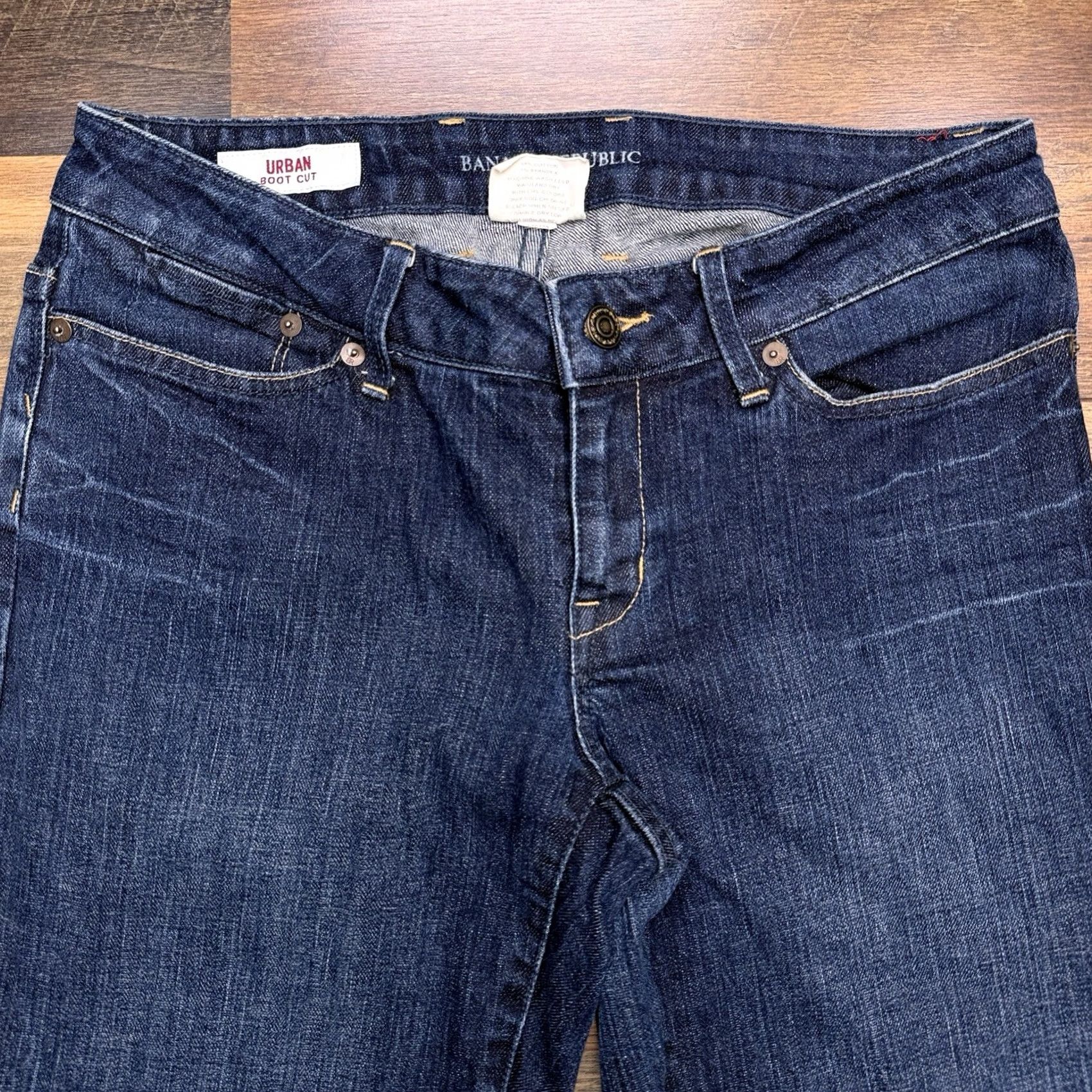 Banana Republic Banana Republic Jeans Women 6 Bootcut Low Rise Stretch Denim 5-Pocket City Blue Regular Length Inseam 31.5 in Size 28" / US 6 / IT 42 - 3 Thumbnail