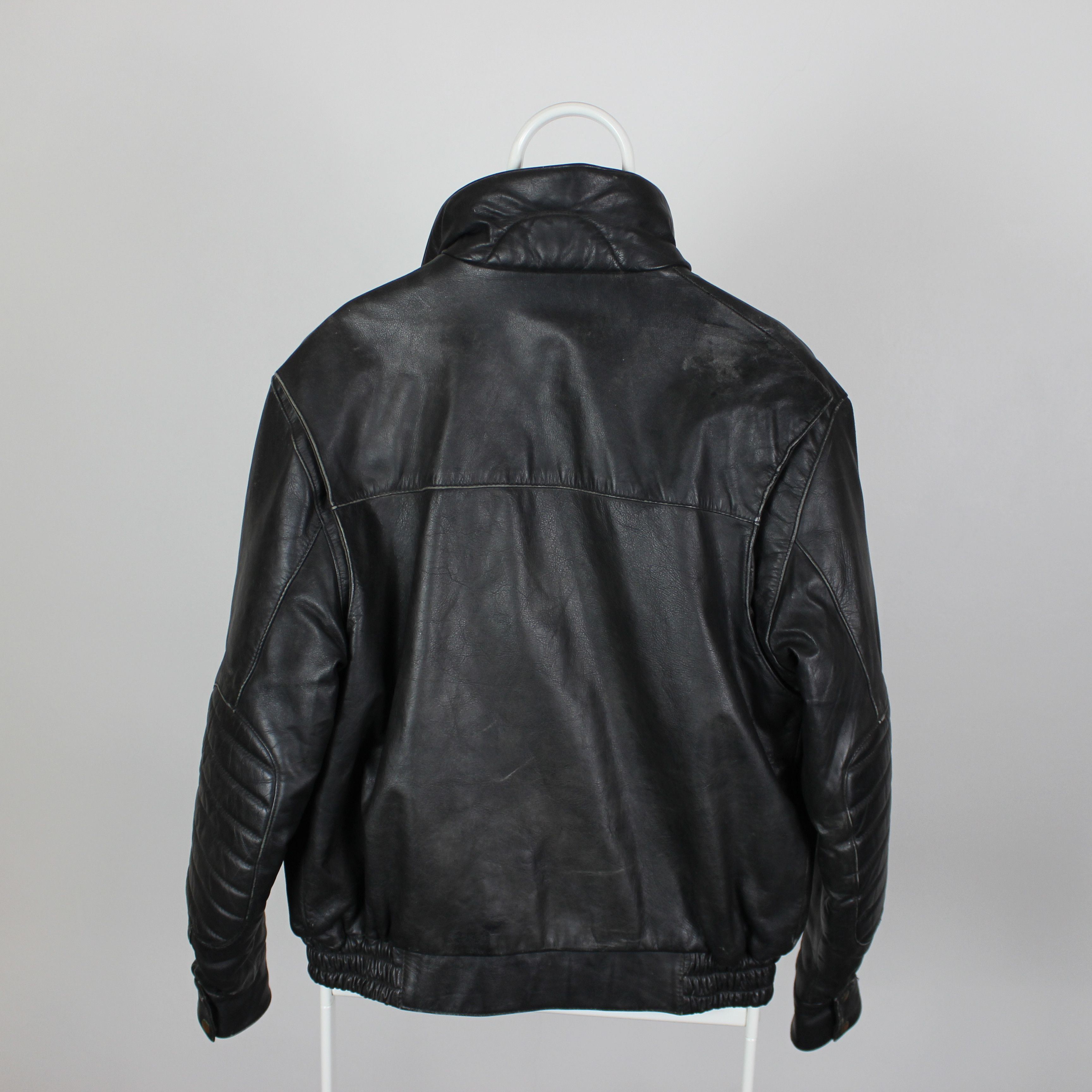 Vintage B52 pilot leather jacket heavy black S Size US S / EU 44-46 / 1 - 10 Thumbnail