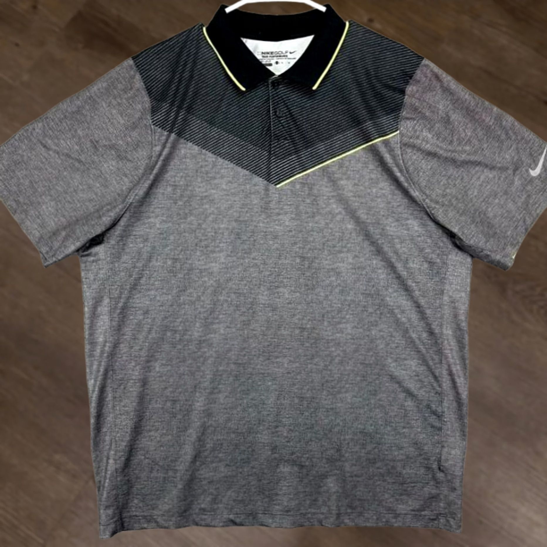 Nike Nike Golf Dri-Fit Polo Shirt Mens XL Grey Tour Performance Swoosh Rugby Athletic Size US XL / EU 56 / 4 - 1 Thumbnail