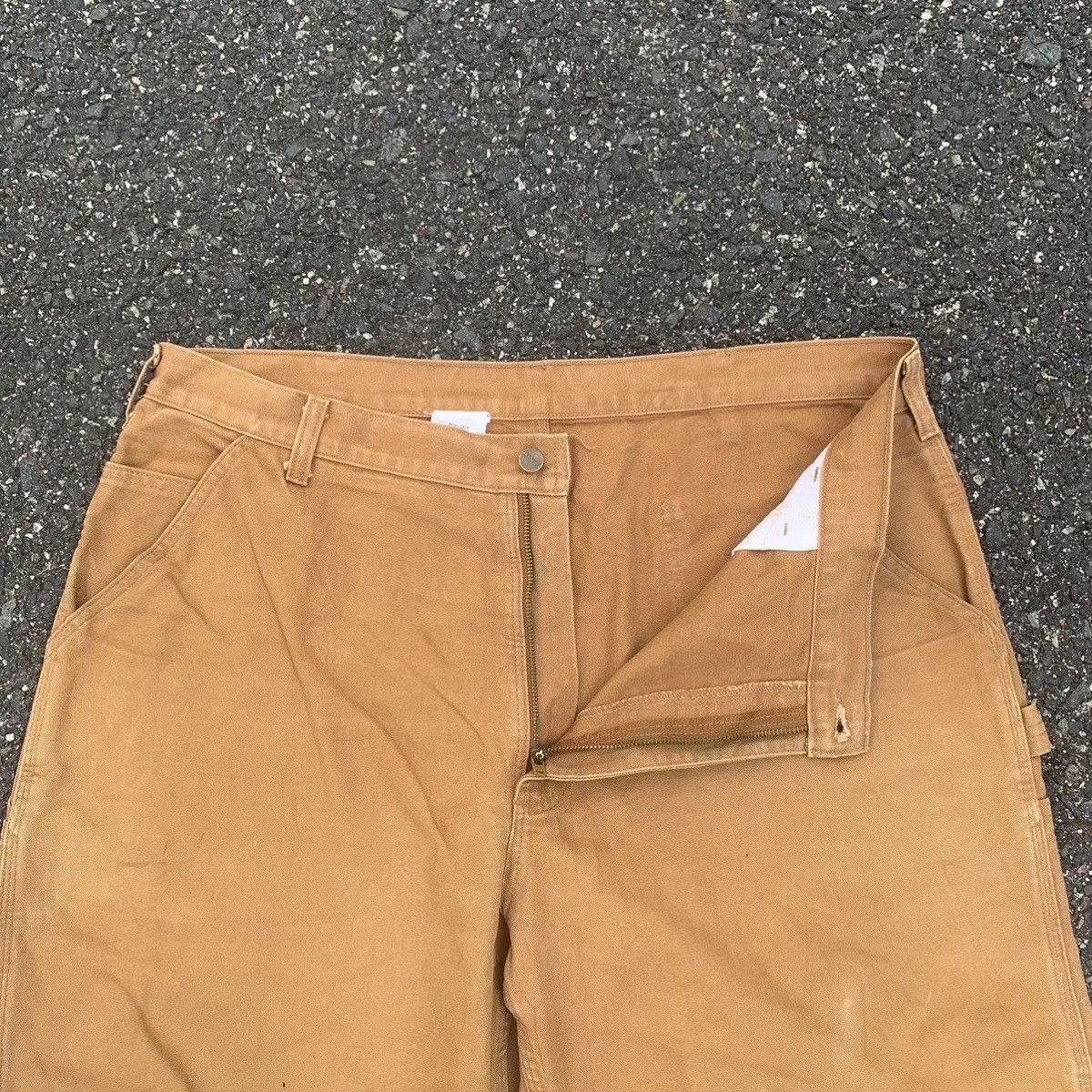 Carhartt CARHARTT TROUSERS DUCK CANVAS WORK WEAR CARPENTER PANTS Size US 39 - 4 Thumbnail