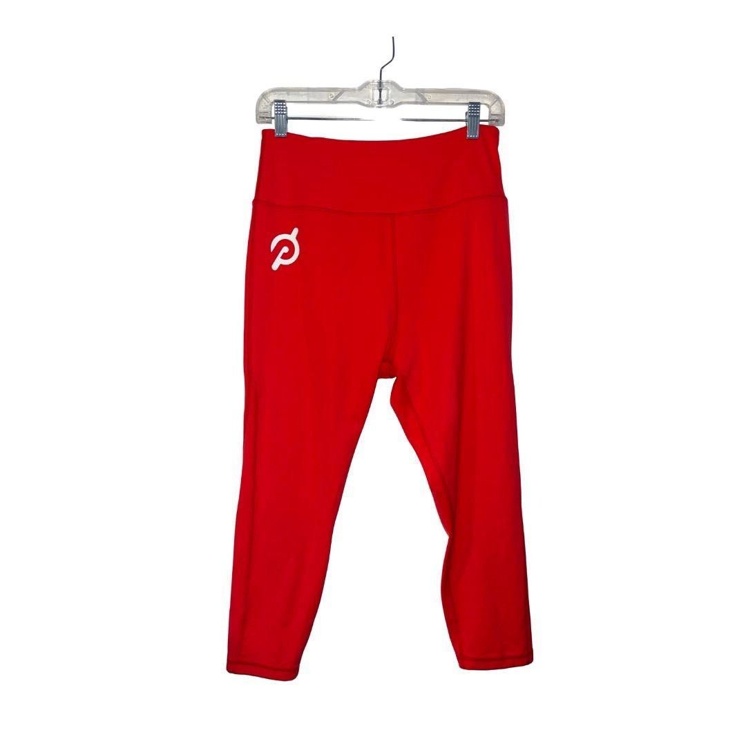 Peloton Peloton Red Leggings Tights Capri Athletic Activewear Gym Size 29" - 2 Thumbnail