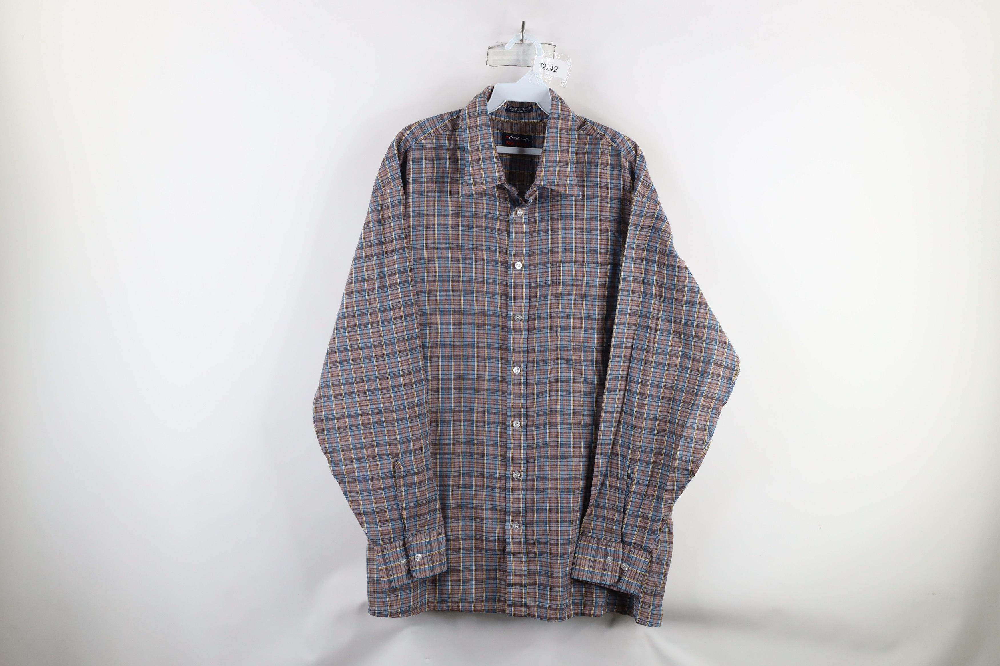 Vintage Vintage 70s Streetwear Long Sleeve Collared Button Shirt Size US XXL / EU 58 / 5 - 1 Thumbnail