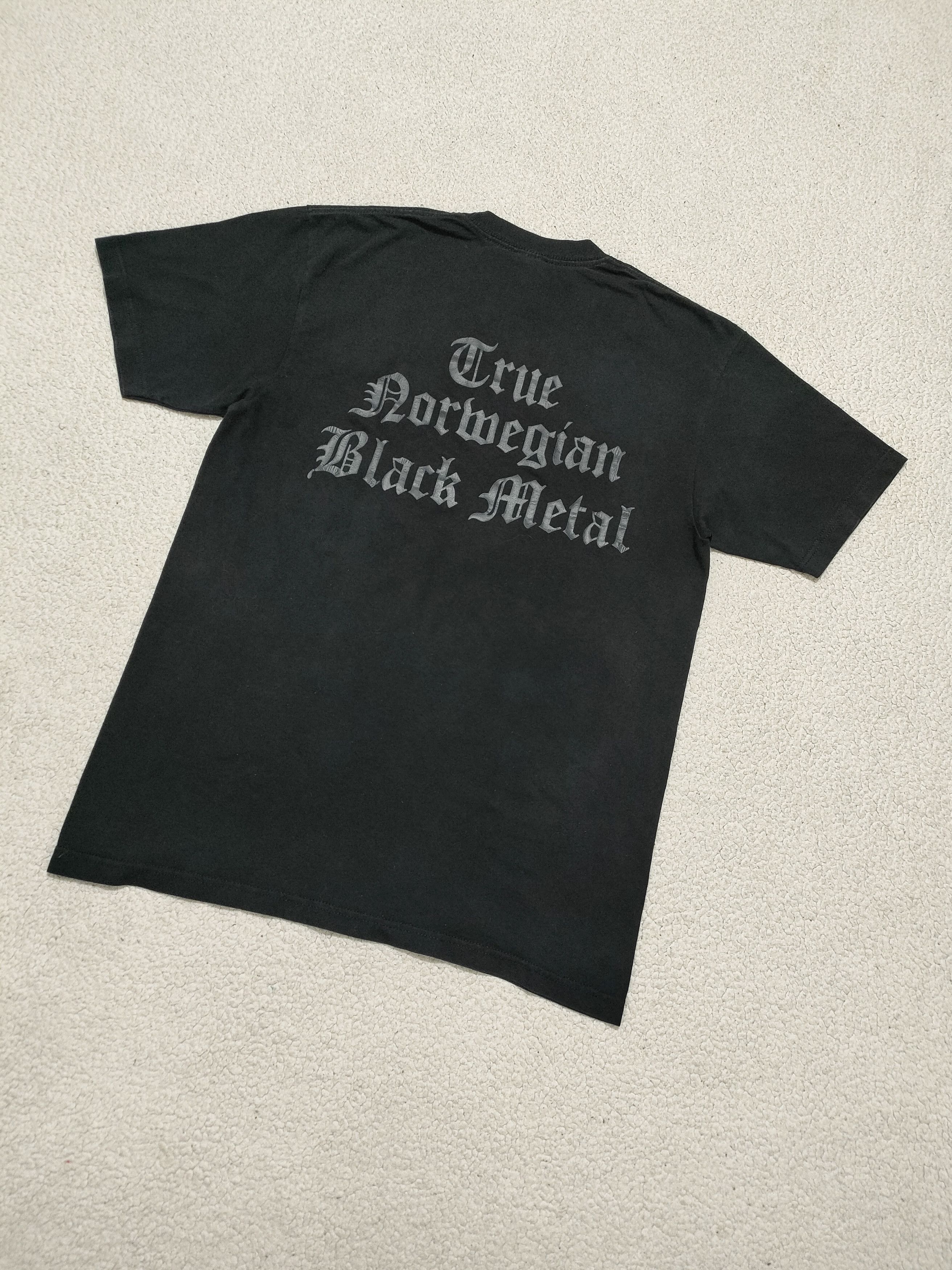 Band Tees Early 00s DARKTHRONE black on black print T-Shirt Size US L / EU 52-54 / 3 - 10 Thumbnail