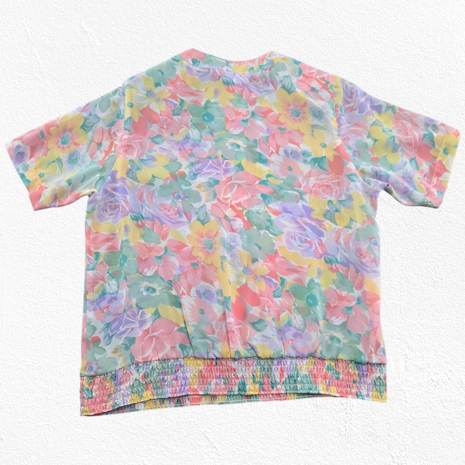 Vintage Vintage 90s Alfred Dunner Pastel Floral Blouse Size 14 Size XL / US 12-14 / IT 48-50 - 10 Thumbnail