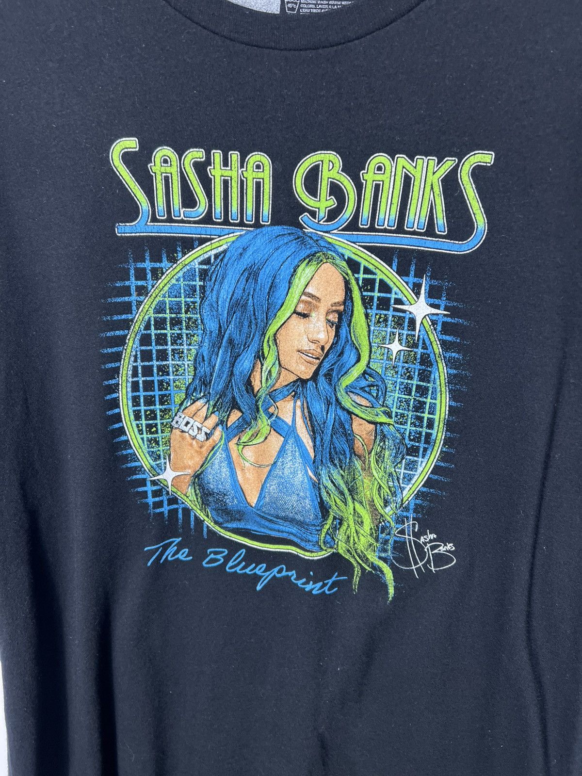 WWE Vintage sportswear WWE WWF Sasha Banks Wrestling T-shirt Size US XL / EU 56 / 4 - 2 Thumbnail