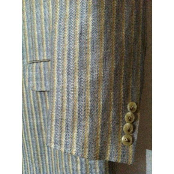 Other IBIZA MEN'S MULTICOLOR 52%LINEN 48%WOOL SPORT BLAZER 40R Size 40R - 2 Thumbnail