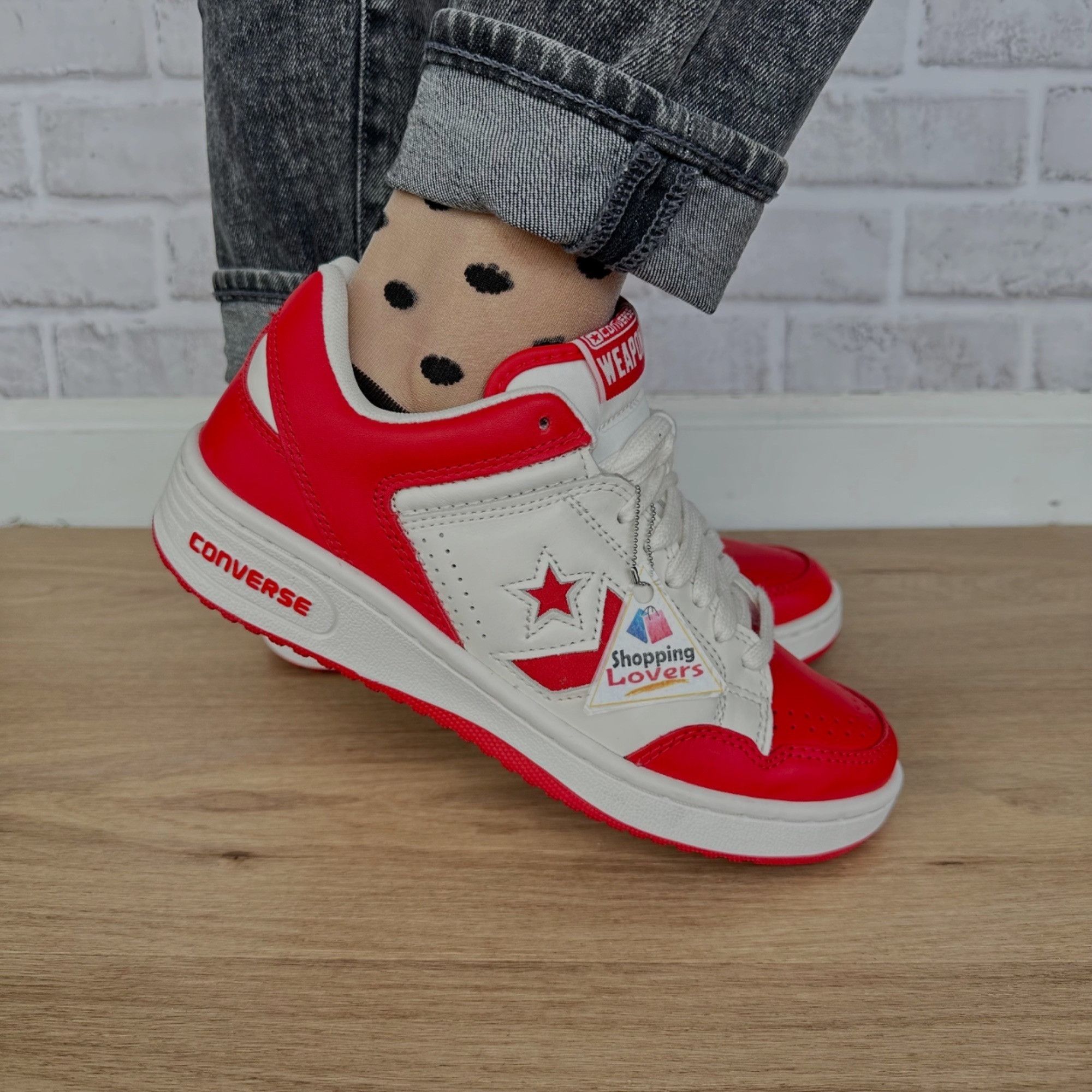Converse Converse Weapon Low Red White 10.5 Women Shoes Bird Magic Er Size US 10.5 / IT 40.5 - 9 Thumbnail
