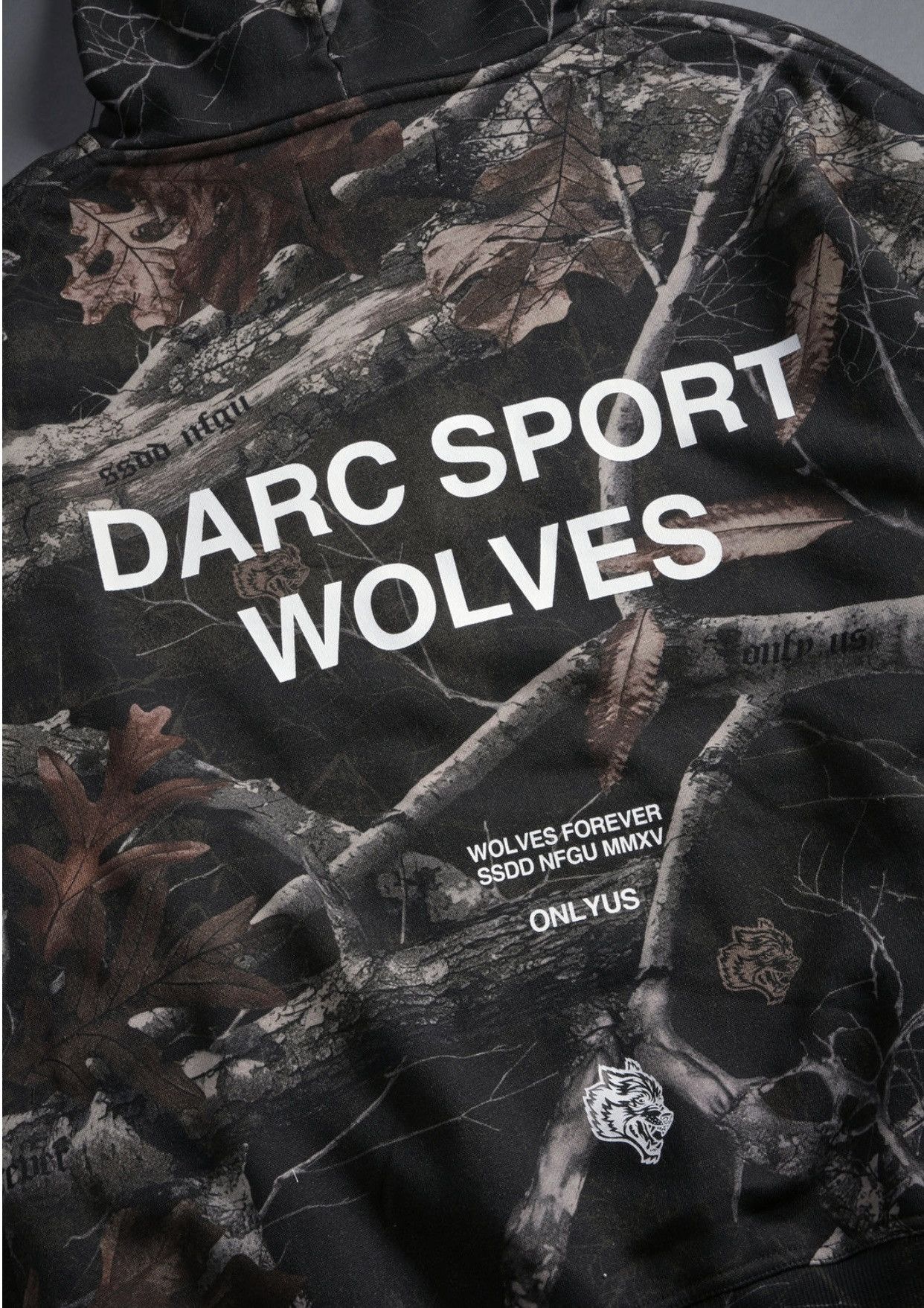 Darc Sport DARC SPORT WOLVES HOODIE IN DARC BROWN WOODLAND CAMO SIZE XL Size US XL / EU 56 / 4 - 3 Thumbnail