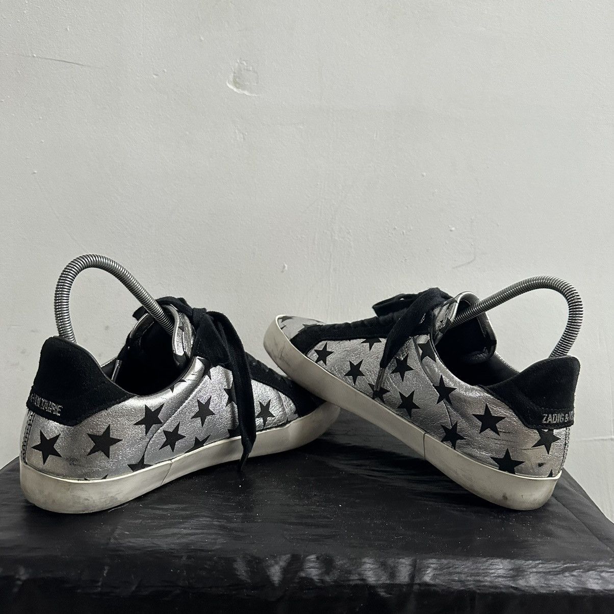 Zadig & Voltaire Zadig & Voltaire Lightning Leather Low-Top Sneakers Size US 8 / IT 38 - 8 Thumbnail