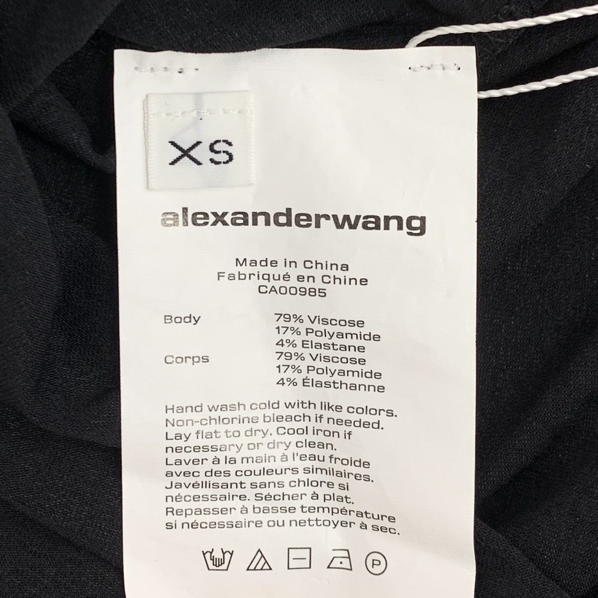 Alexander Wang Alexander Wang Black Ruched Crew Neck Sleeveless Dress K26WX Size XS / US 0-2 / IT 36-38 - 6 Thumbnail