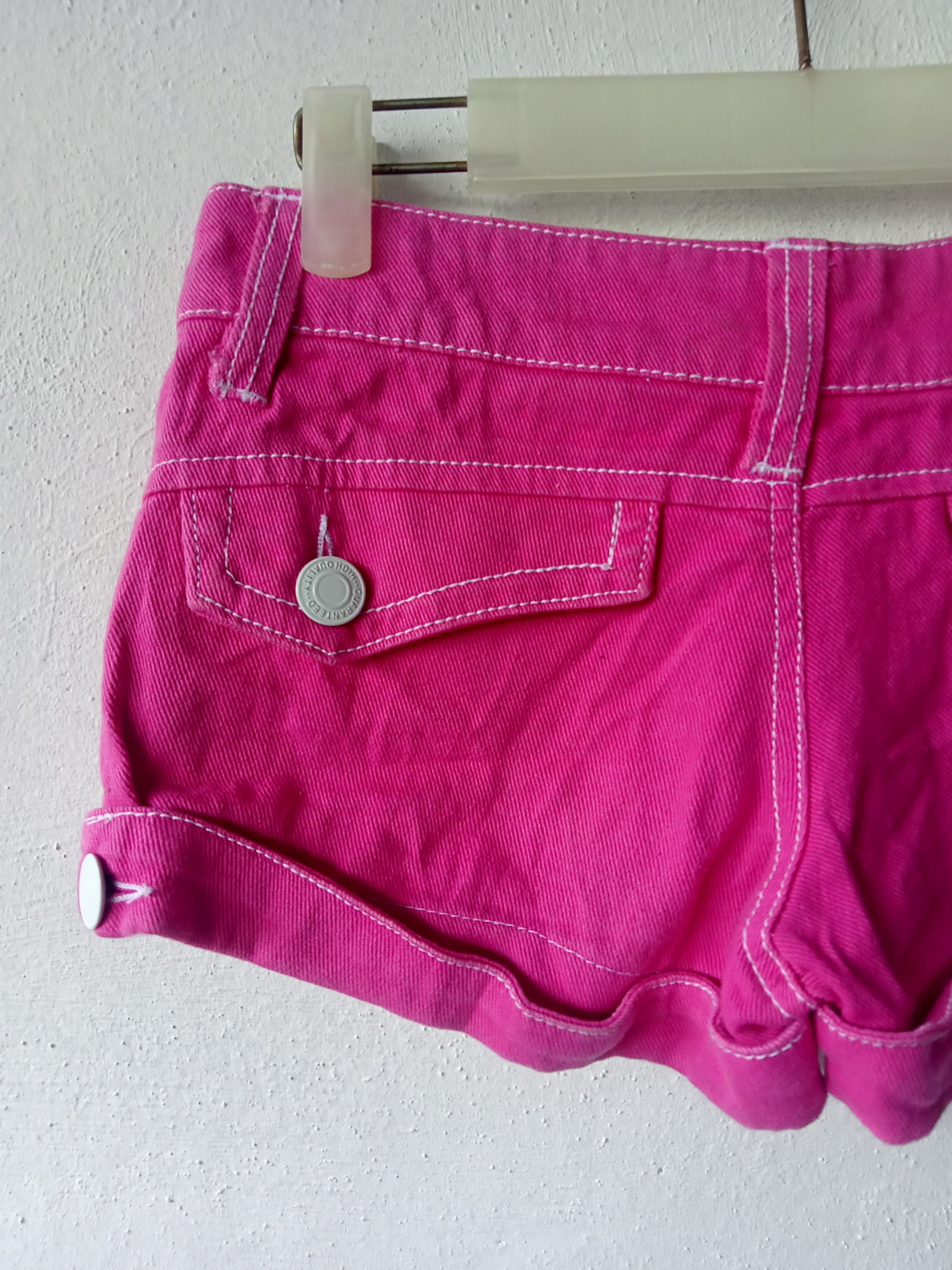 Japanese Brand × Seditionaries Japanese Brand Side Zipper Pink Short Denim size 27" Size 27" / US 4 / IT 40 - 6 Thumbnail