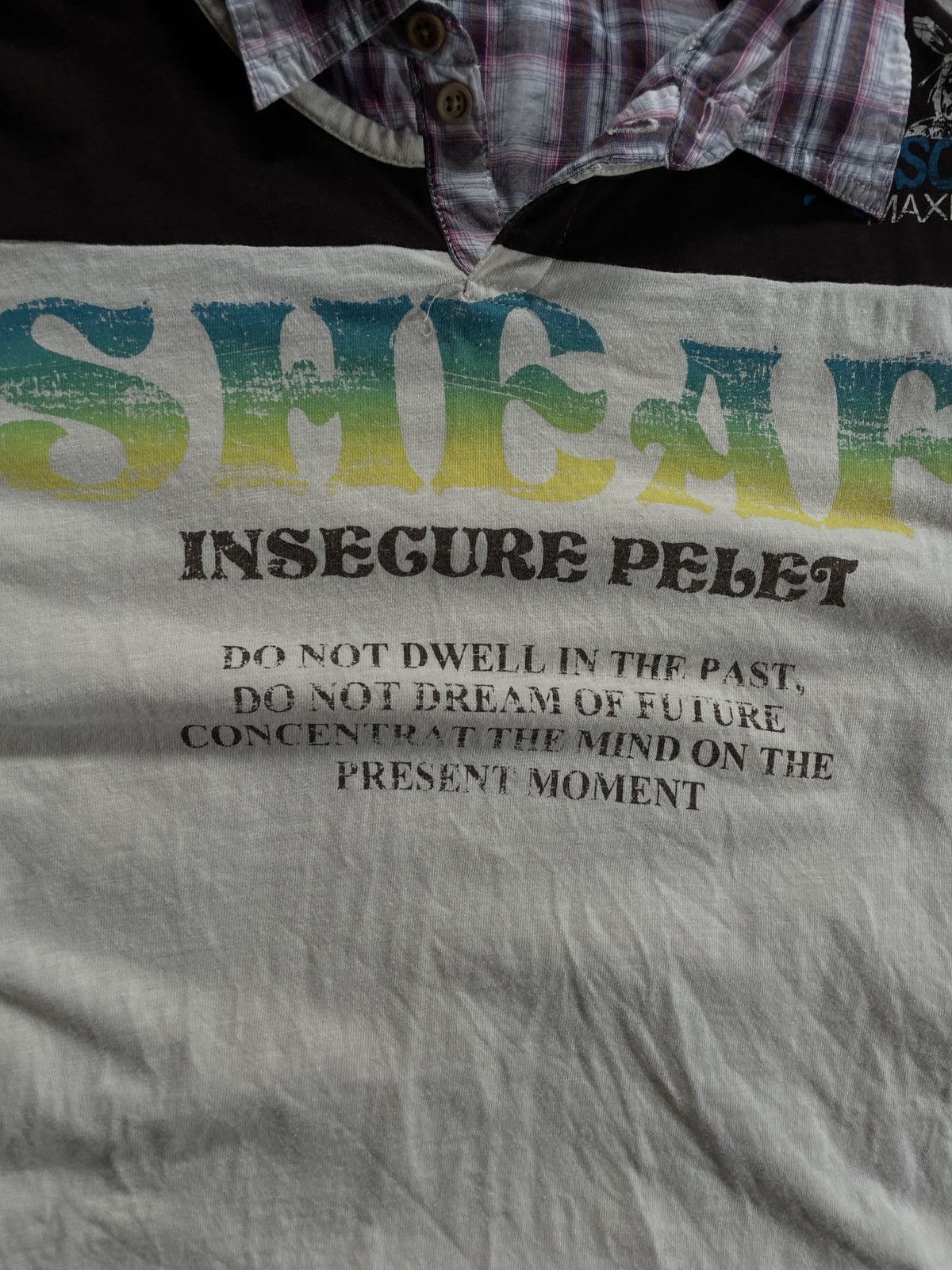 If Six Was Nine 2000s Japanese archive Vkei Layered Poem 3/4 Sleeve Tee Y2K Size US XS / EU 42 / 0 - 6 Thumbnail