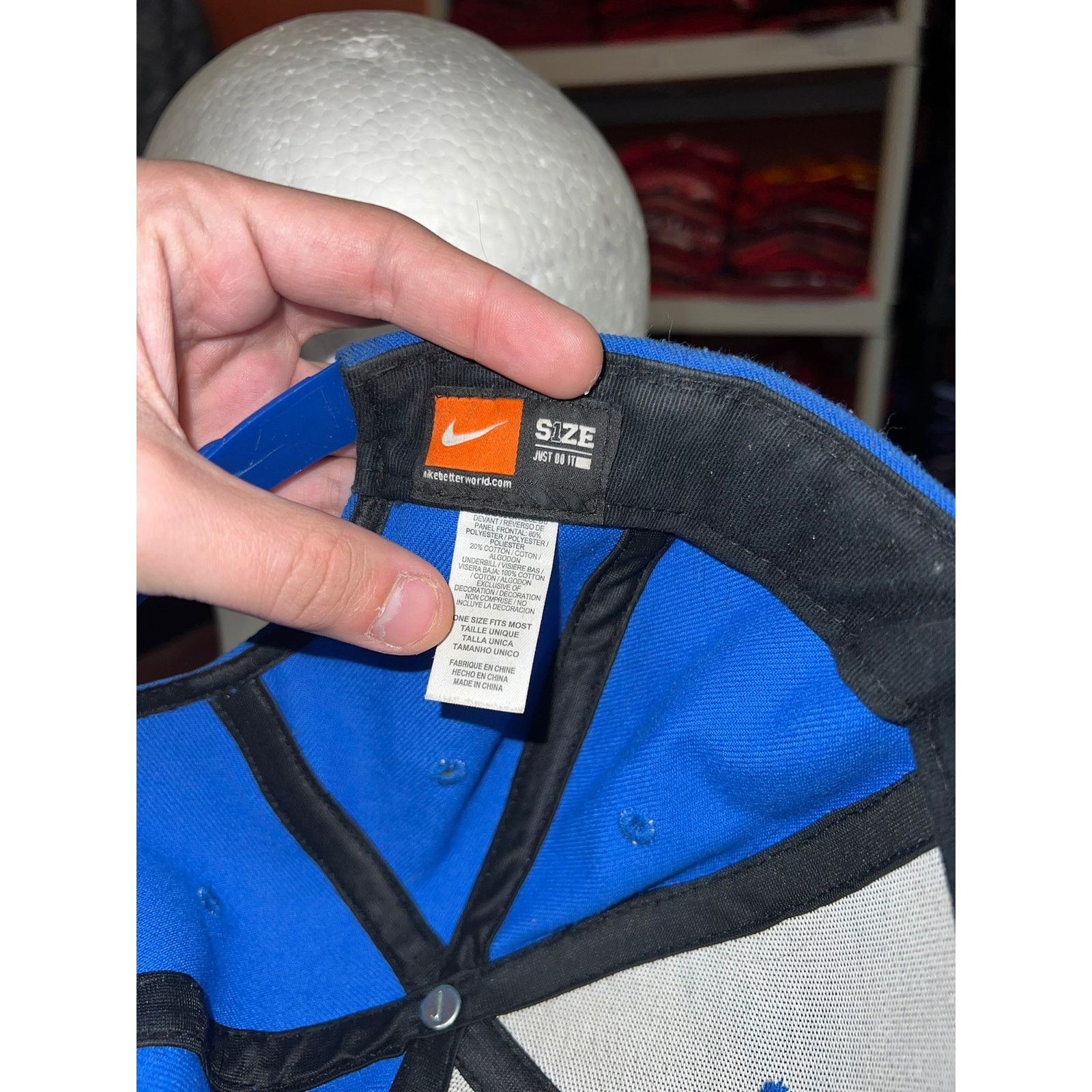 Nike Nike Blue Snapback Pro Dri Fit Baseball Royal Blue Snapback Size ONE SIZE - 8 Thumbnail