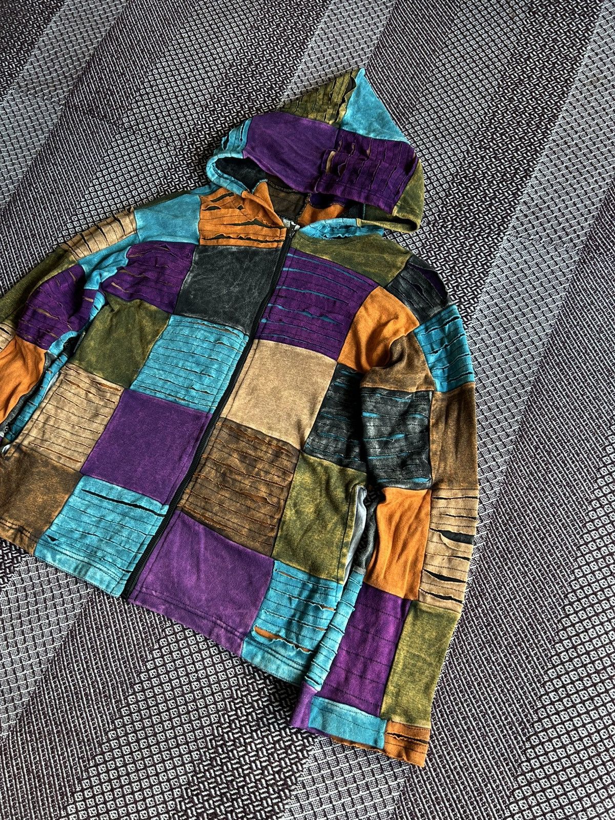 Vintage Vintage Y2K Nepal Fantasy Zip Up Hoodie Elf Style Size M Size M / US 6-8 / IT 42-44 - 2 Thumbnail