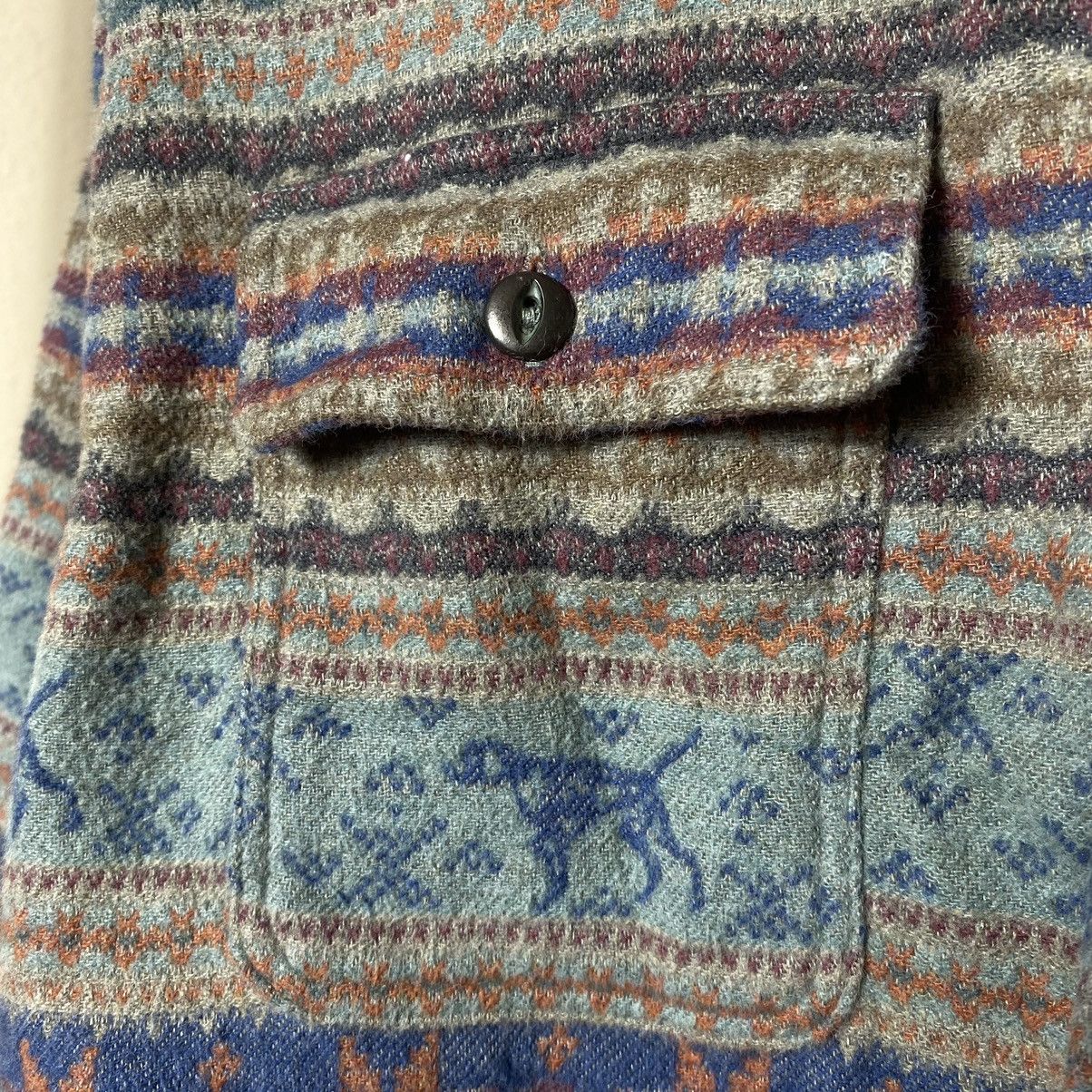 RRL Ralph Lauren RRL Double Ralph Lauren Fair Isle Hunting Jacquard Workshirt Size US S / EU 44-46 / 1 - 8 Thumbnail