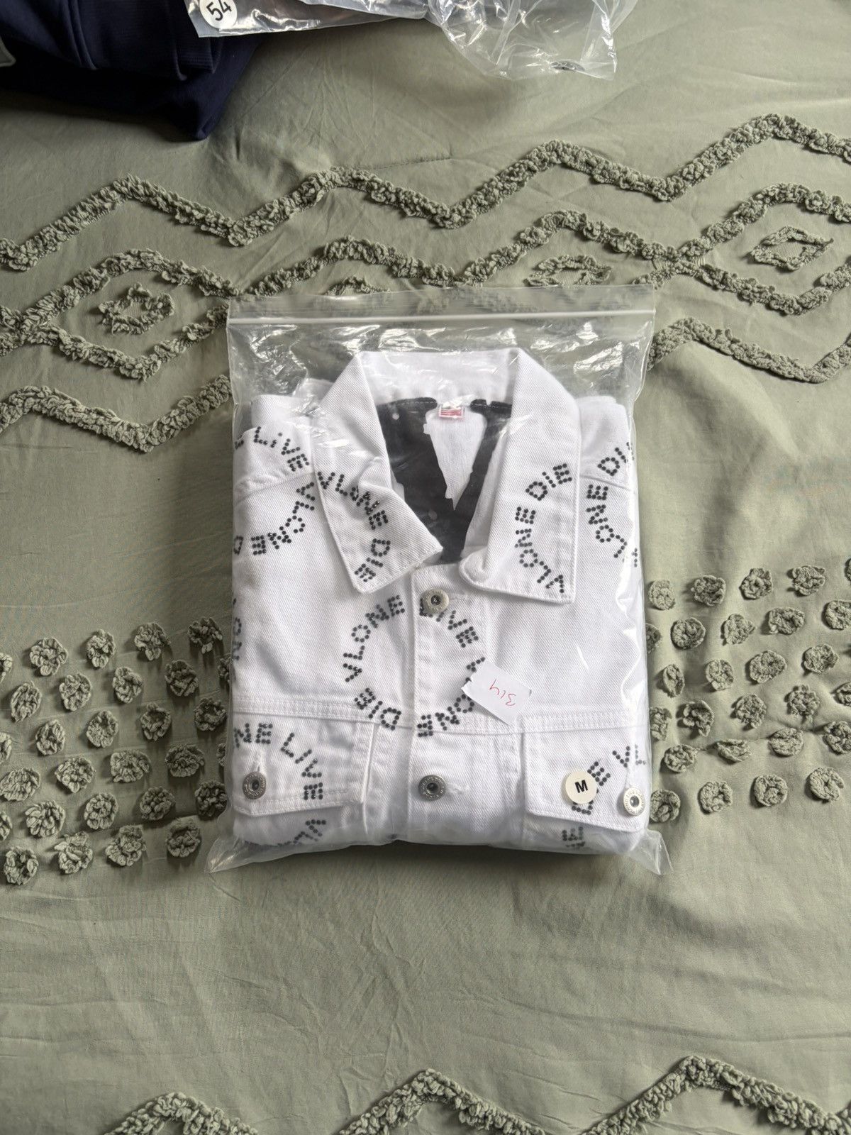 Vlone VLONE Men’s White/Black Jacket Rhinestone (unreleased) Size US M / EU 48-50 / 2 - 7 Thumbnail