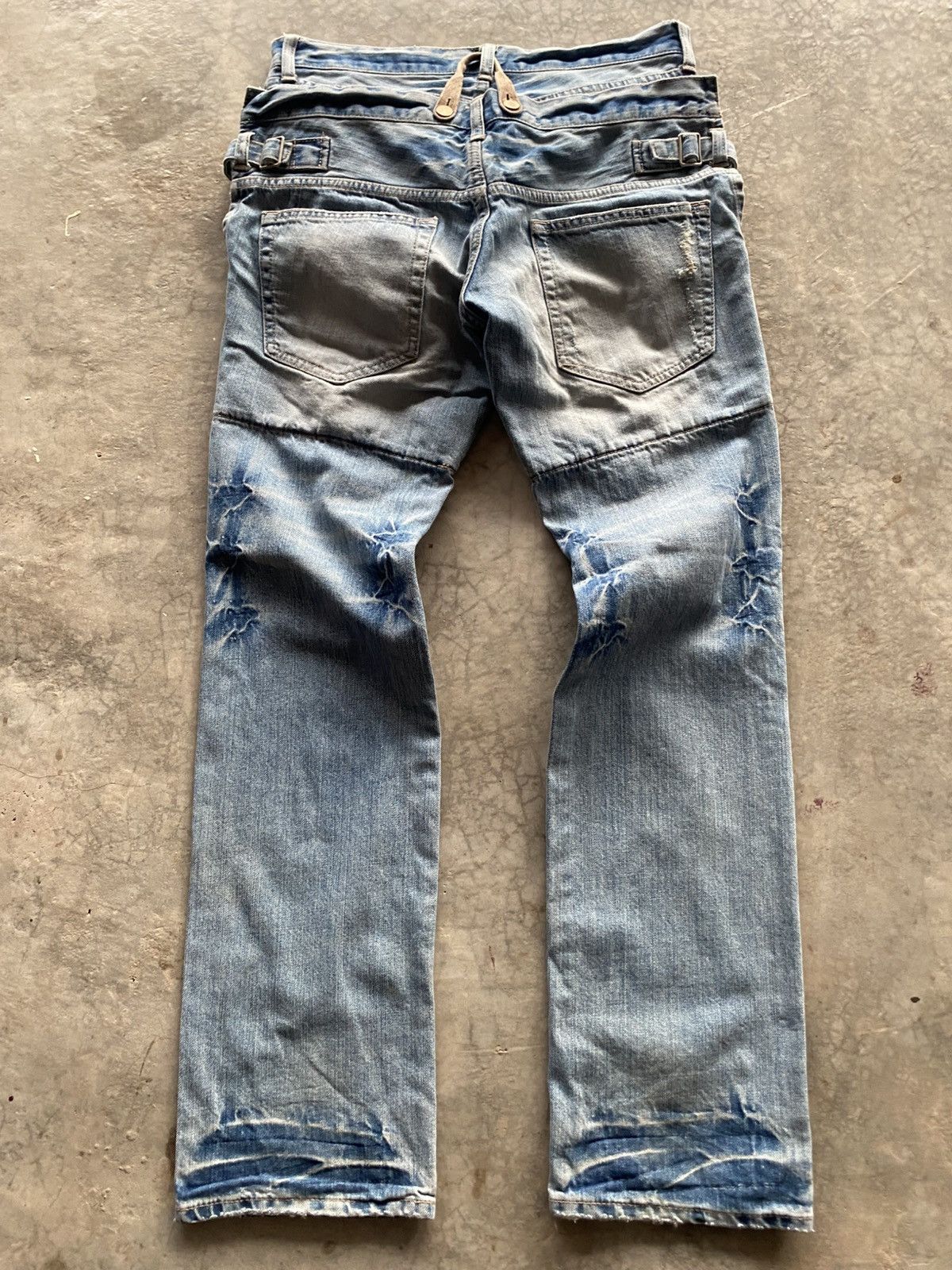 PPFM PPFM Double waist blue denim Size US 33 - 10 Thumbnail