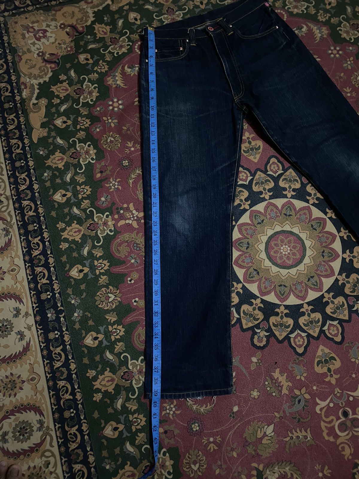 Designer × Japanese Brand × Vintage Cune Japan Distressed Rabbit Printed Denim Pants Size US 30 / EU 46 - 17 Thumbnail