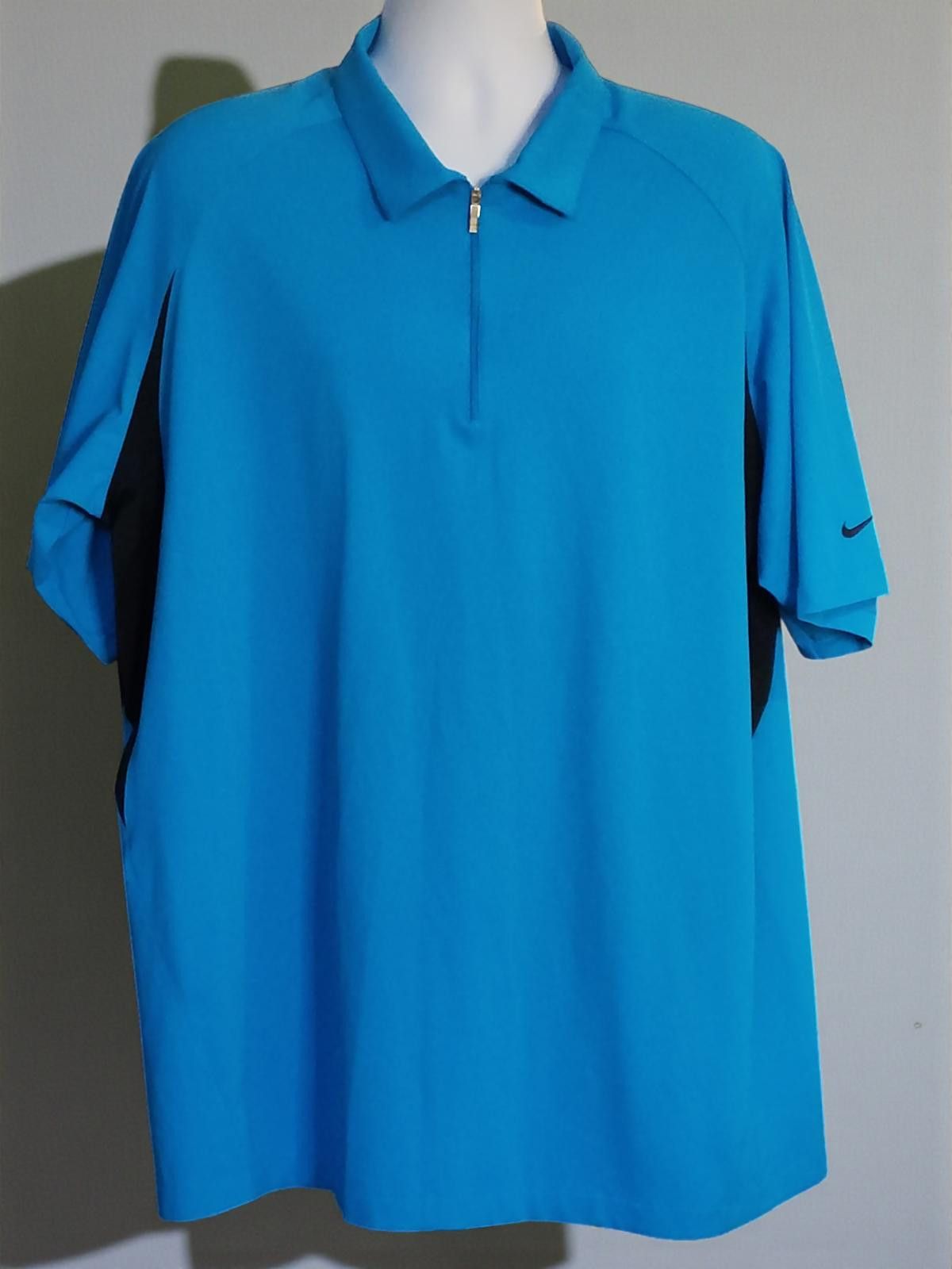 Nike Nike Golf Dri-FIT Polo Shirt XXL Blue & Black Size US XXL / EU 58 / 5 - 3 Thumbnail