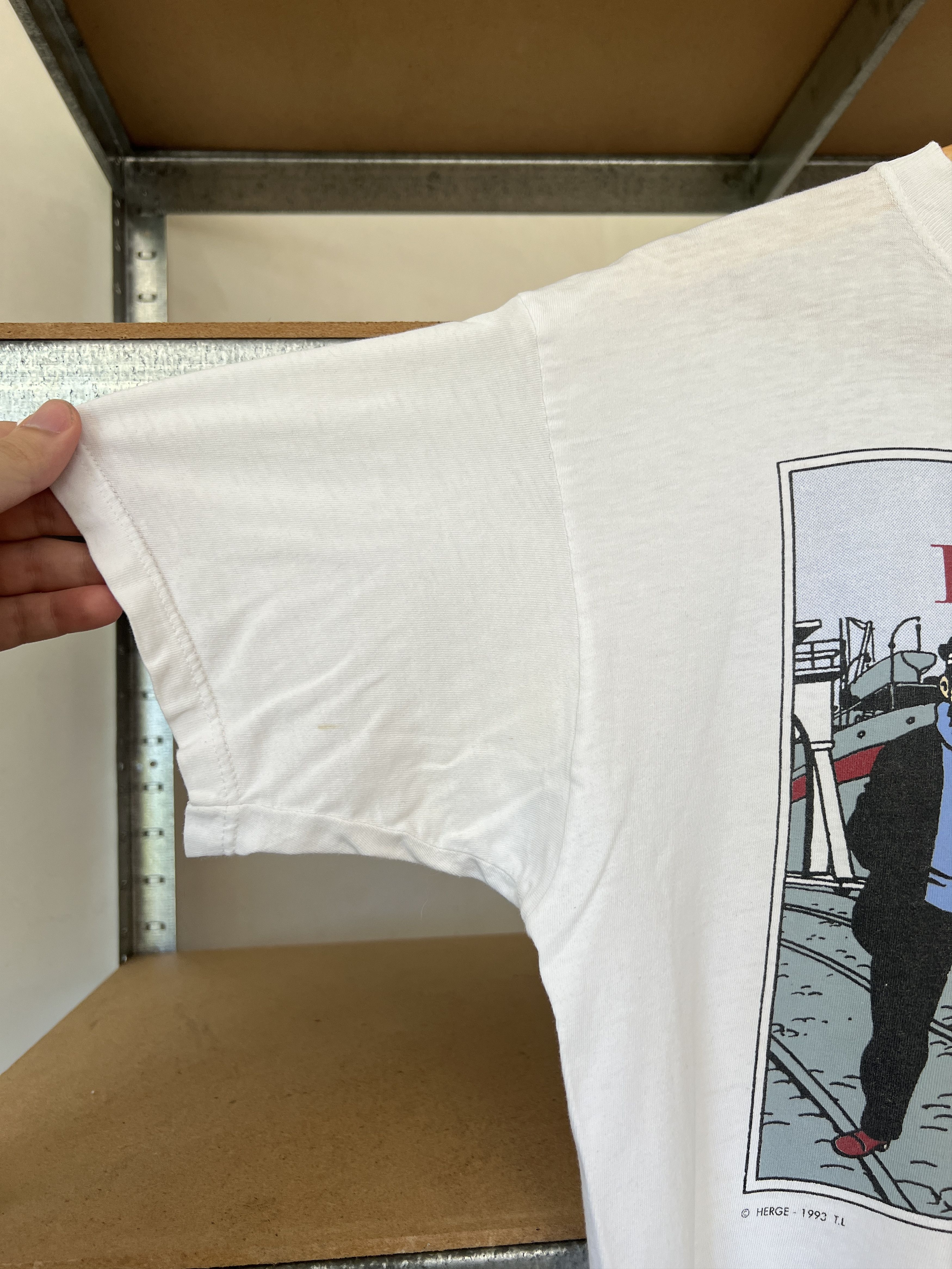 Cartoon Network × Vintage Vintage 1993 Tintin Adventures Brest Comics Movie T-shirt Size US L / EU 52-54 / 3 - 7 Thumbnail