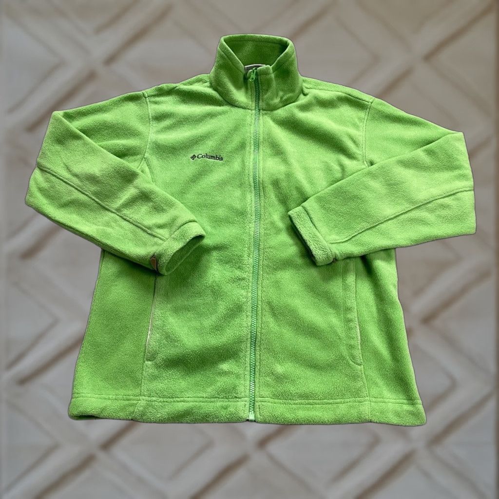 Apple Columbia Interchange Fleece Jacket Womens S Apple Green Full Zip Mock Neck Jacket Size S / US 4 / IT 40 - 1 Thumbnail
