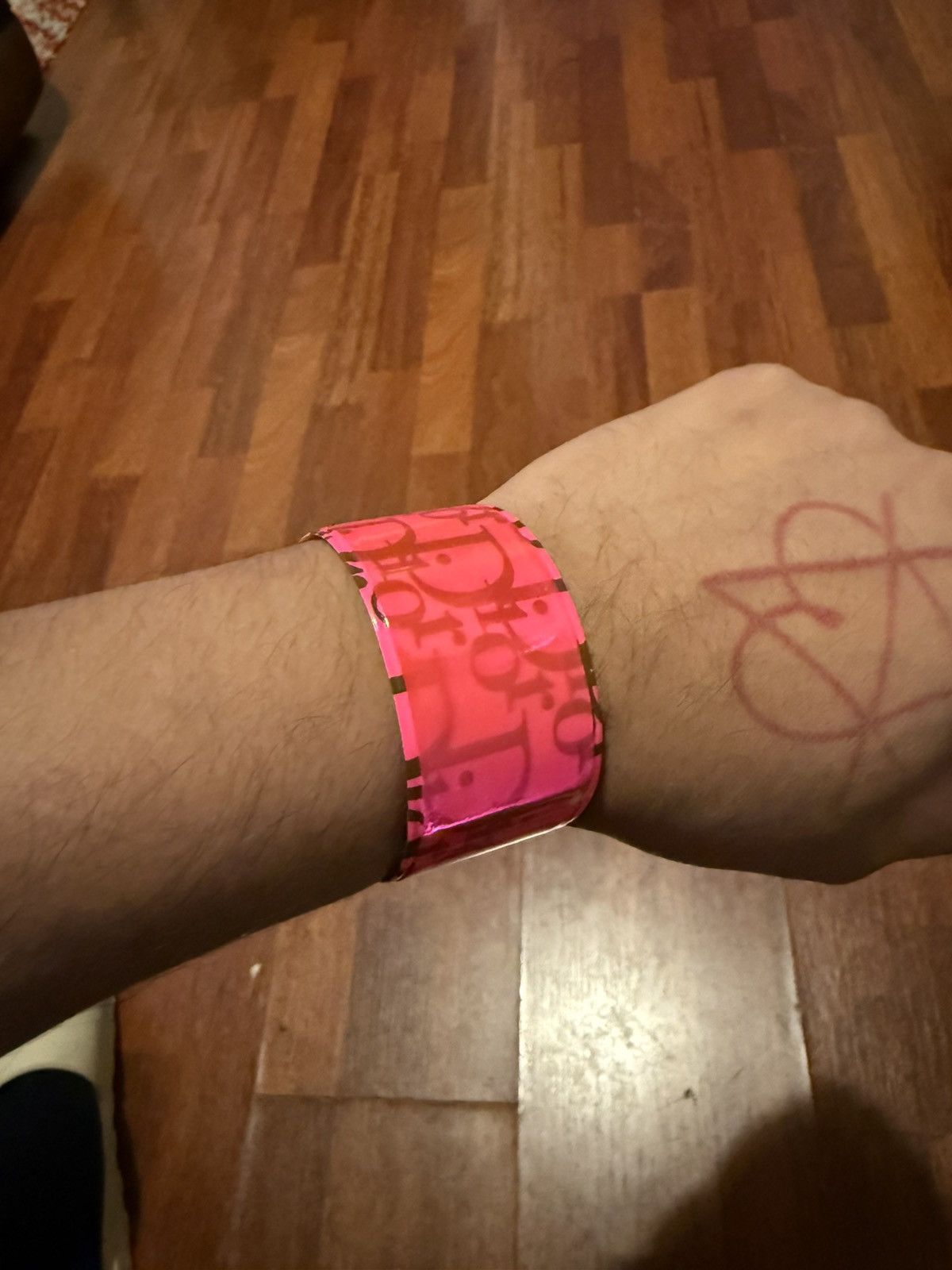 Dior 2002 Christian Dior Trotter Snap Bracelet monogram 3M Pink Size ONE SIZE - 5 Thumbnail
